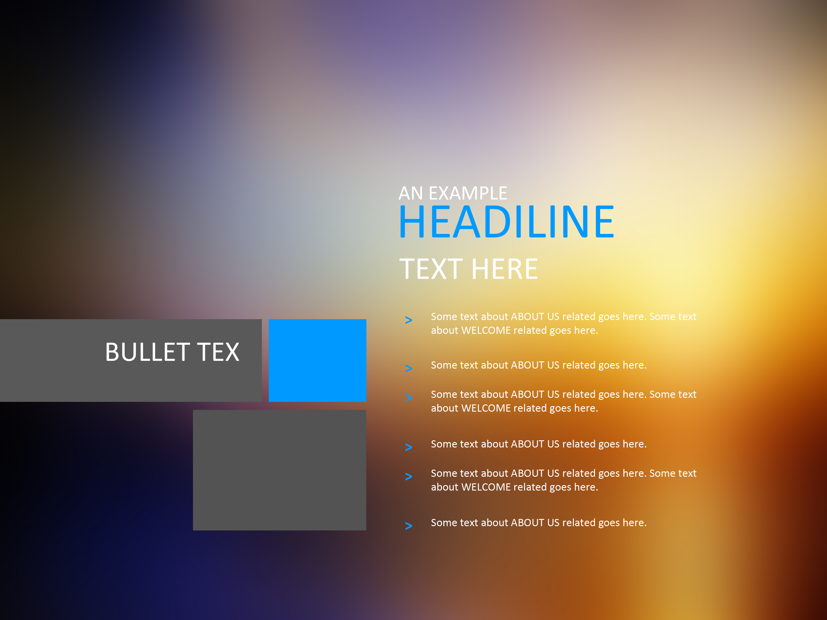 简约IOS风渐变色PPT模板