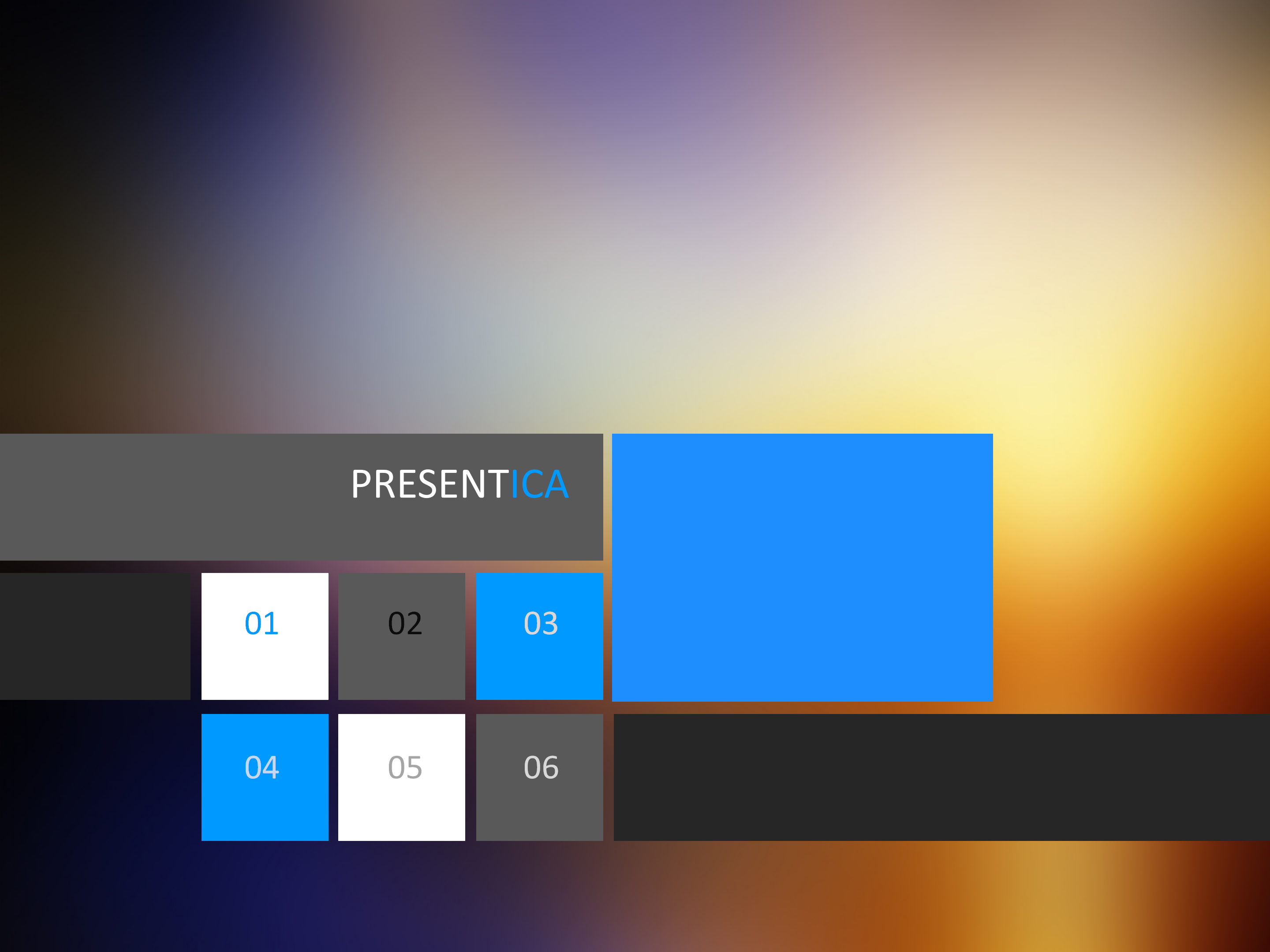 简约IOS风渐变色PPT模板