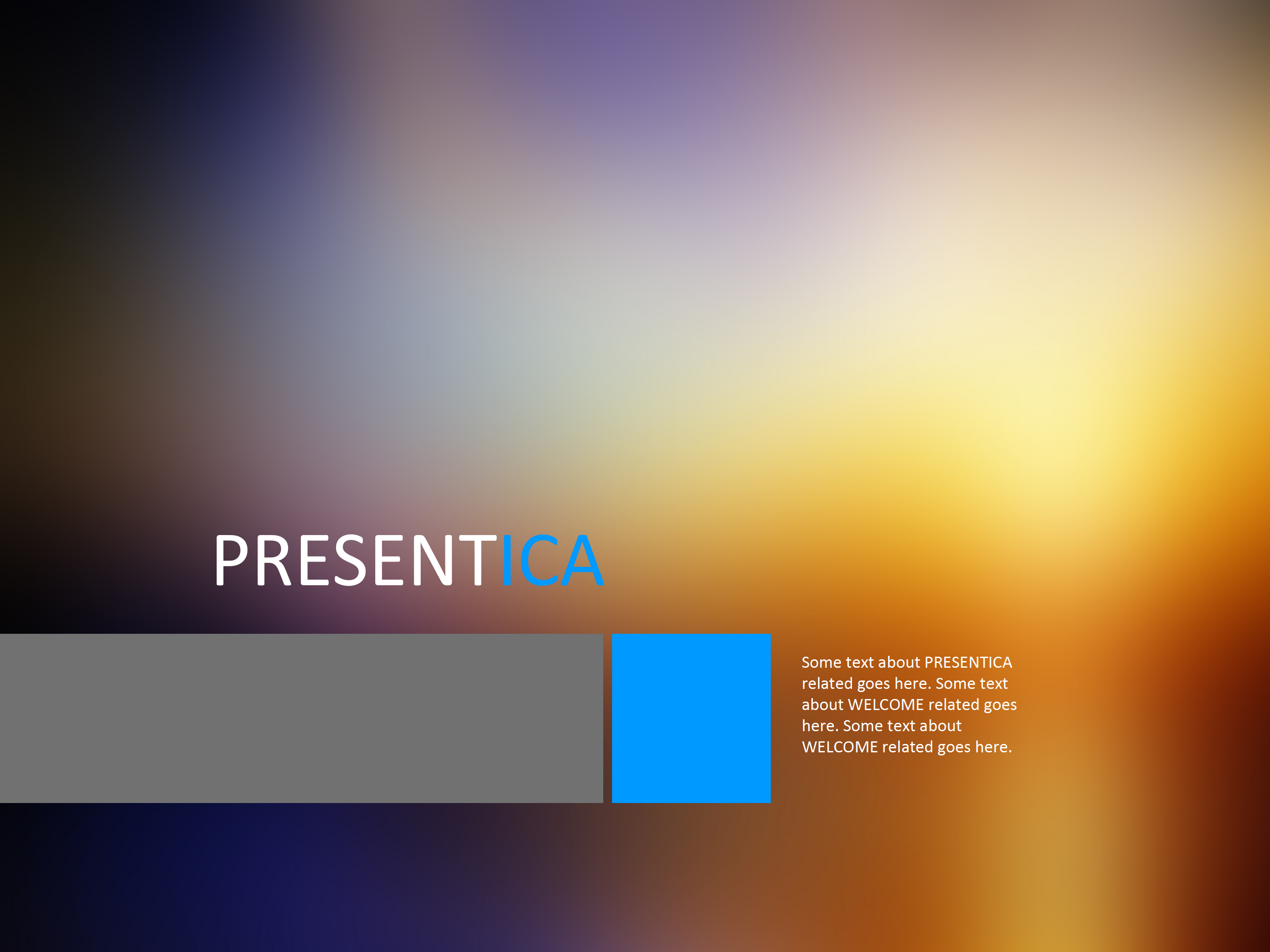 简约IOS风渐变色PPT模板