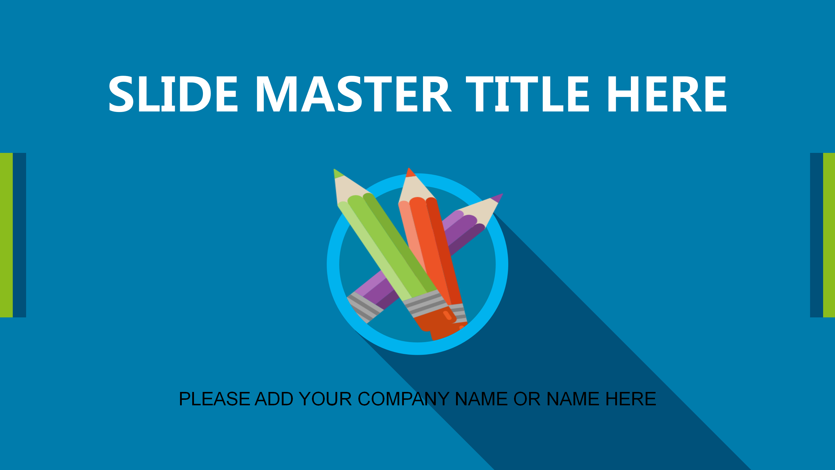 蓝色大气扁平化商务通用PPT模板