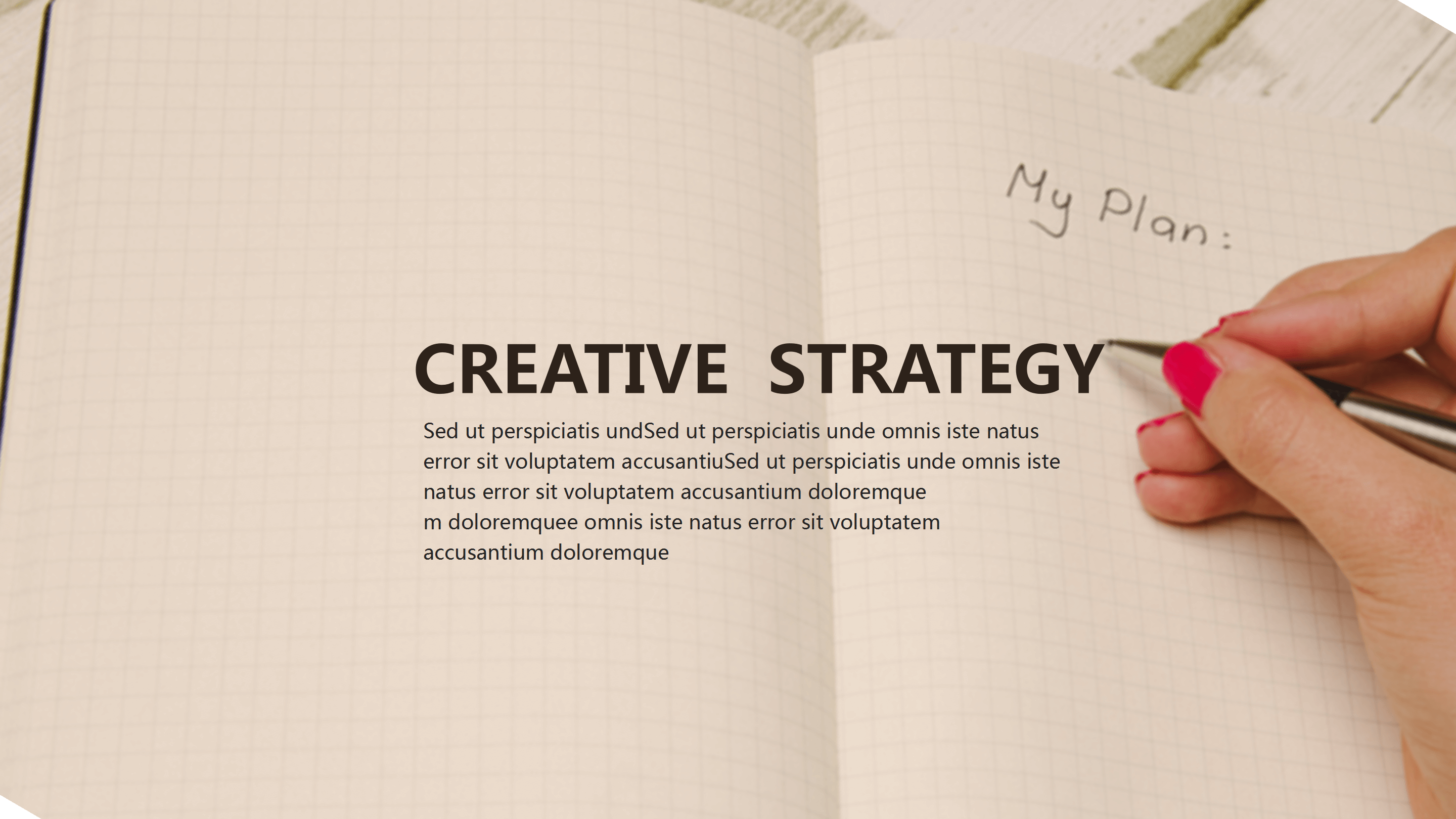 简约笔记本背景风格PPT模板