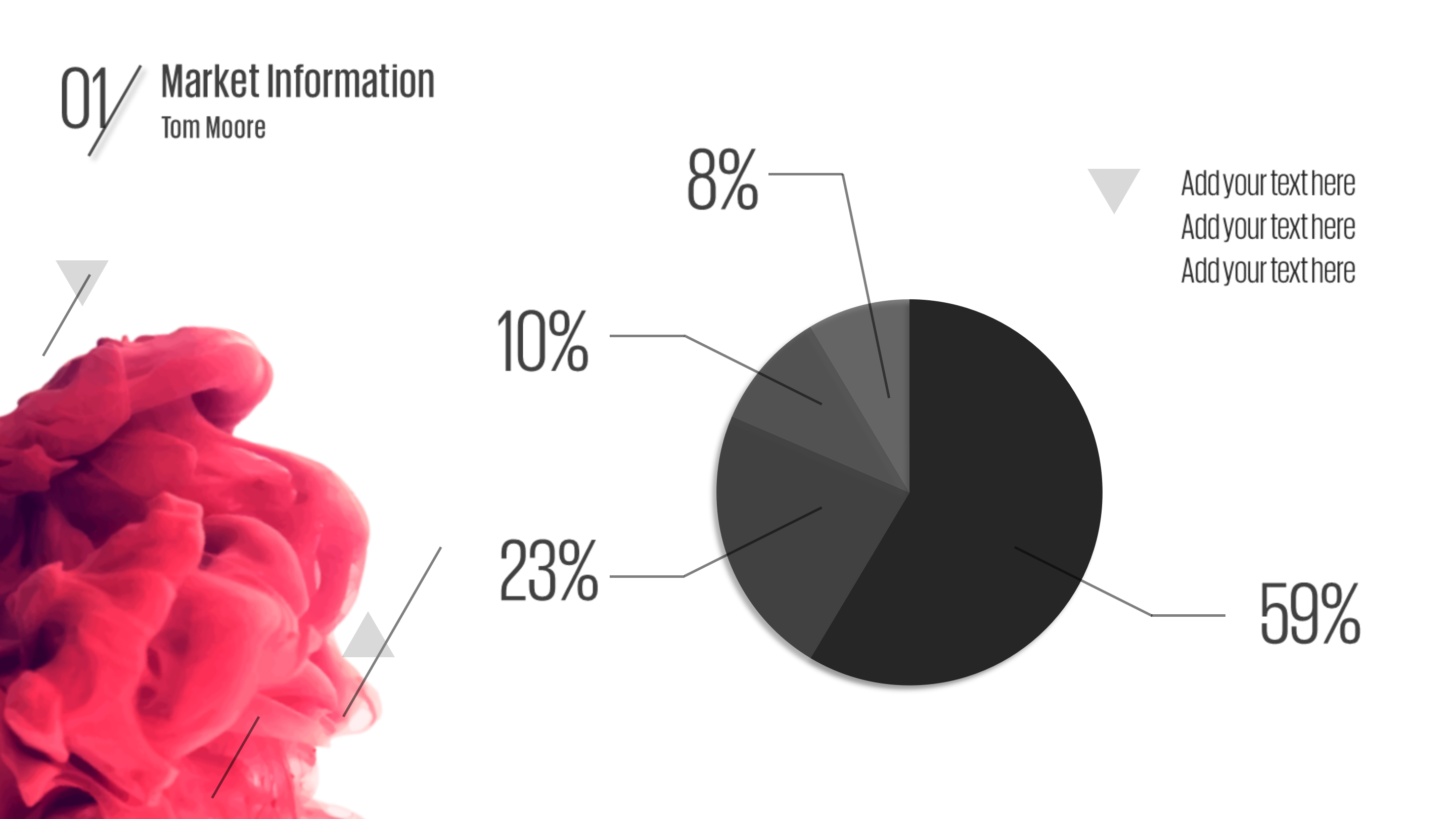 创意唯美烟雾精品PPT模板