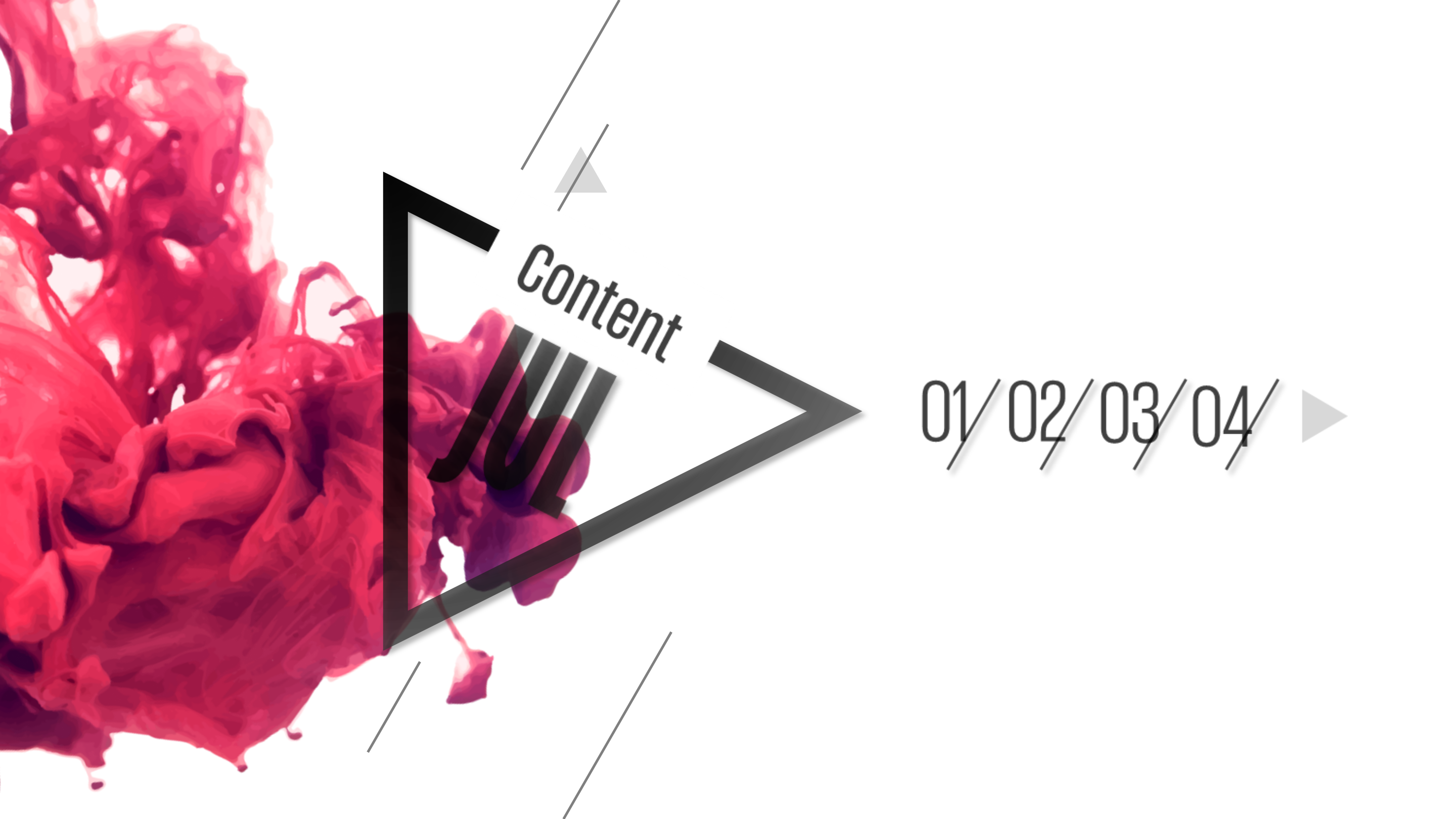 创意唯美烟雾精品PPT模板