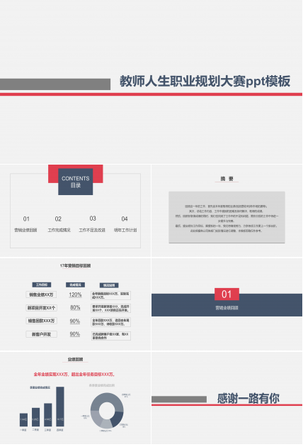 教师人生职业规划大赛ppt模板