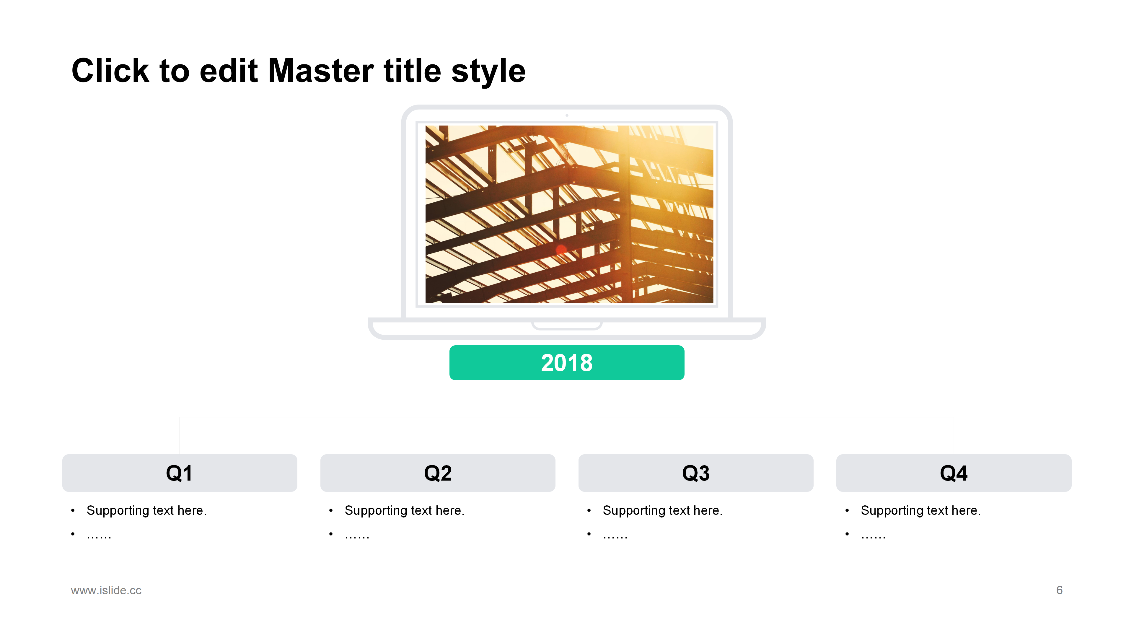 时尚欧美风简约商务通用PPT模板