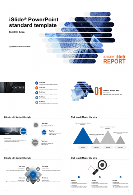 简约商务汇报通用PPT模板