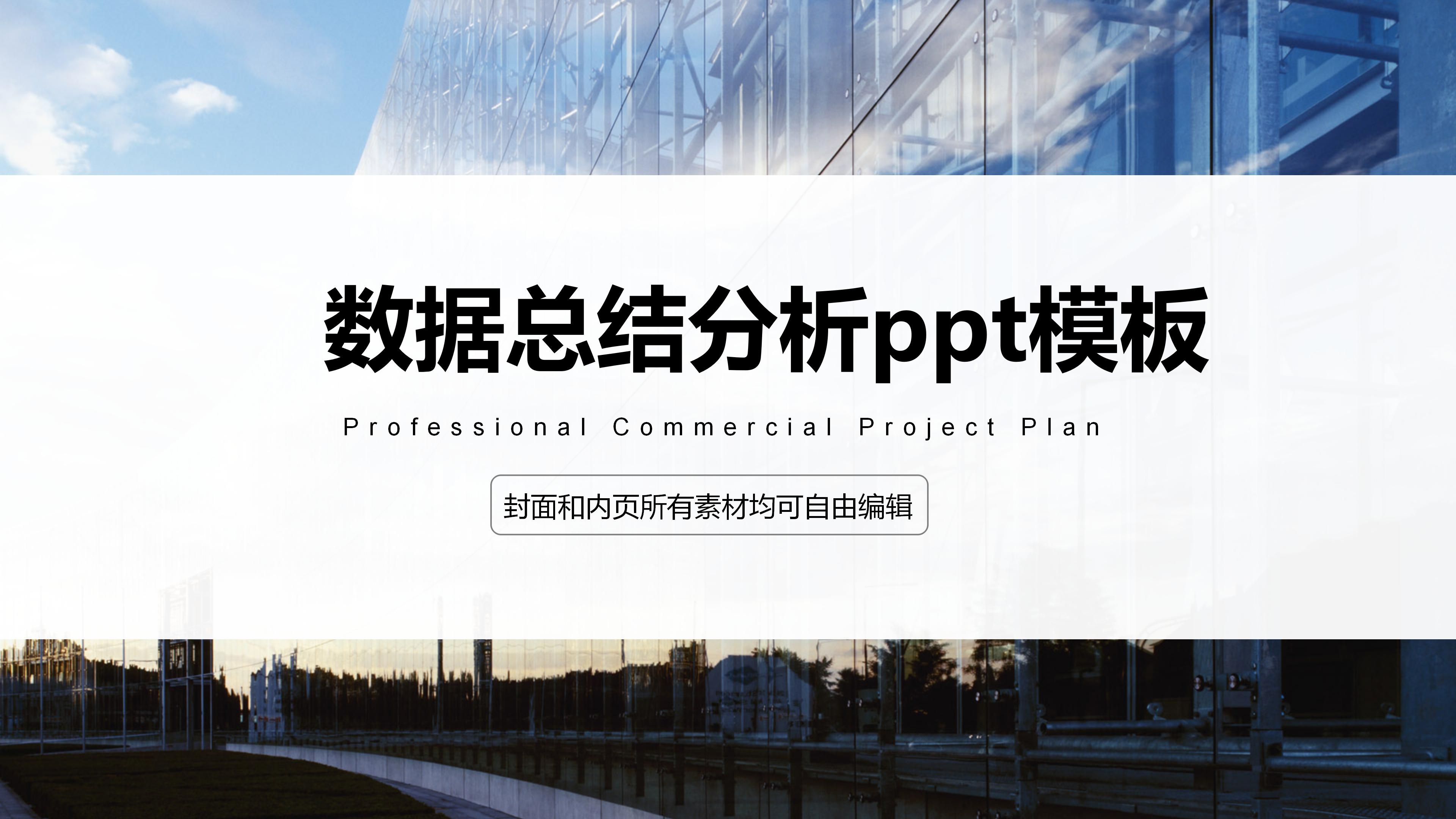 数据总结分析ppt模板