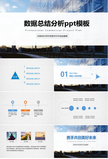 数据总结分析ppt模板
