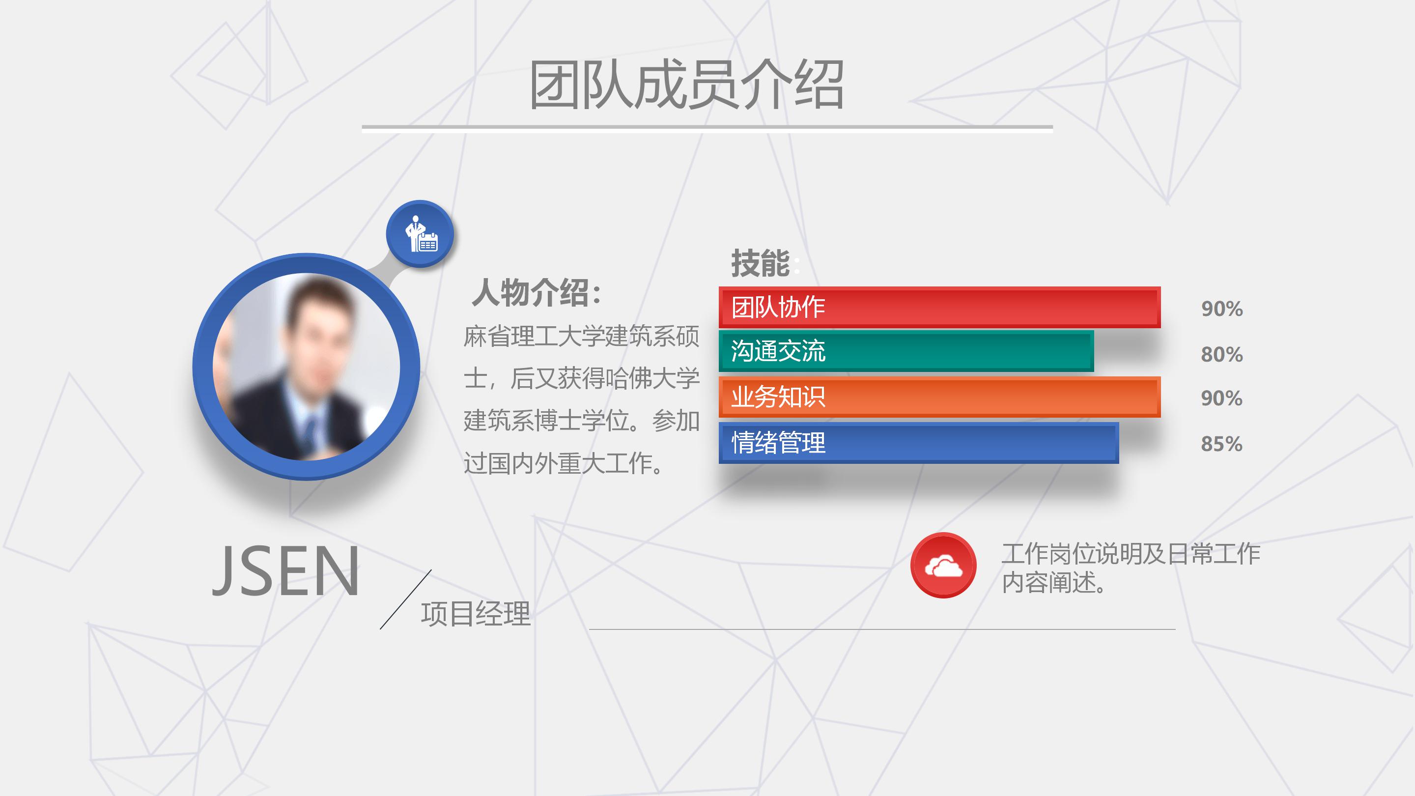 转正申请述职ppt模板