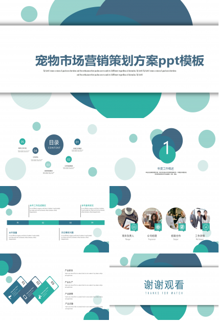 宠物市场营销策划方案ppt模板