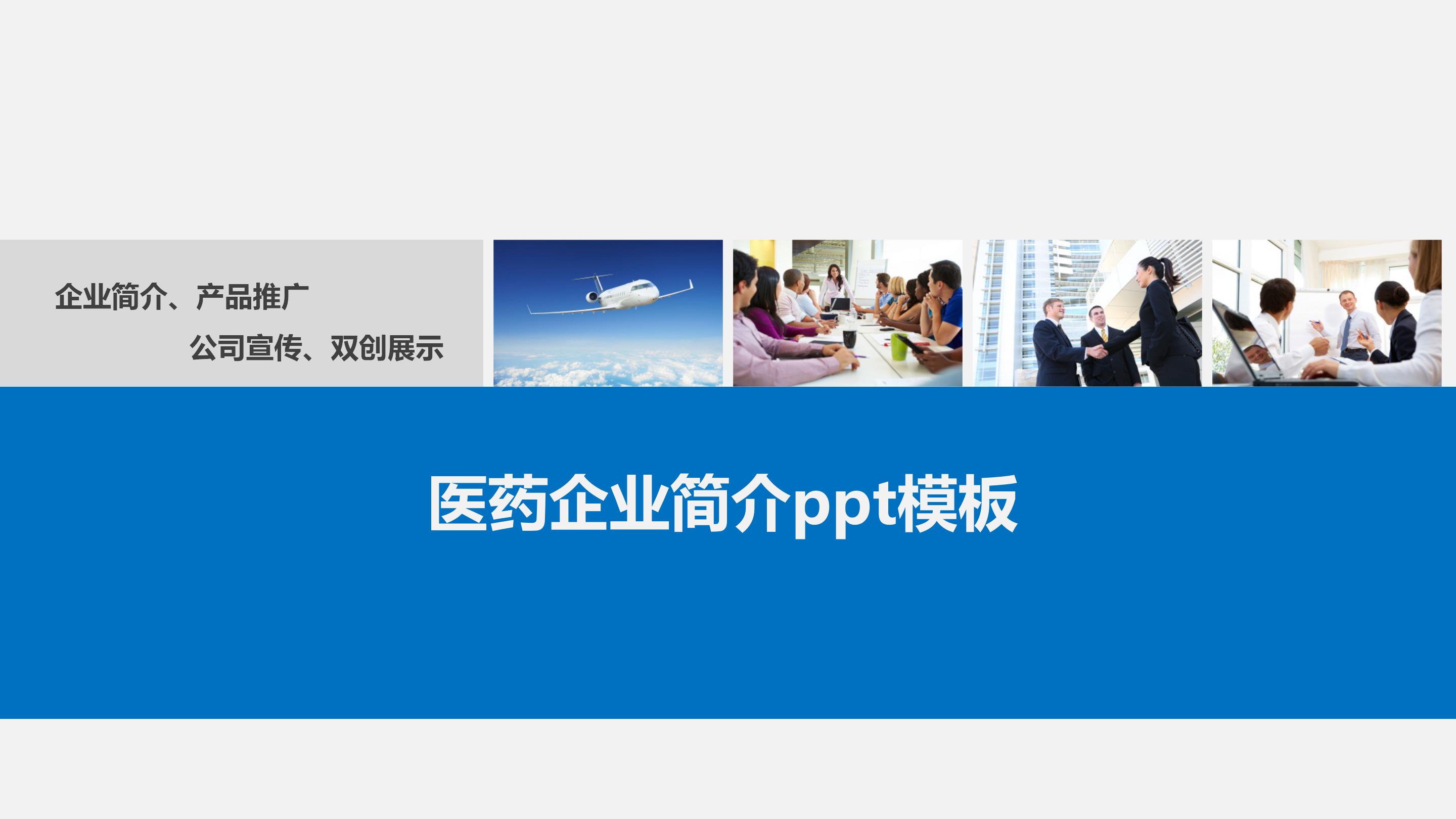 医药企业简介ppt模板