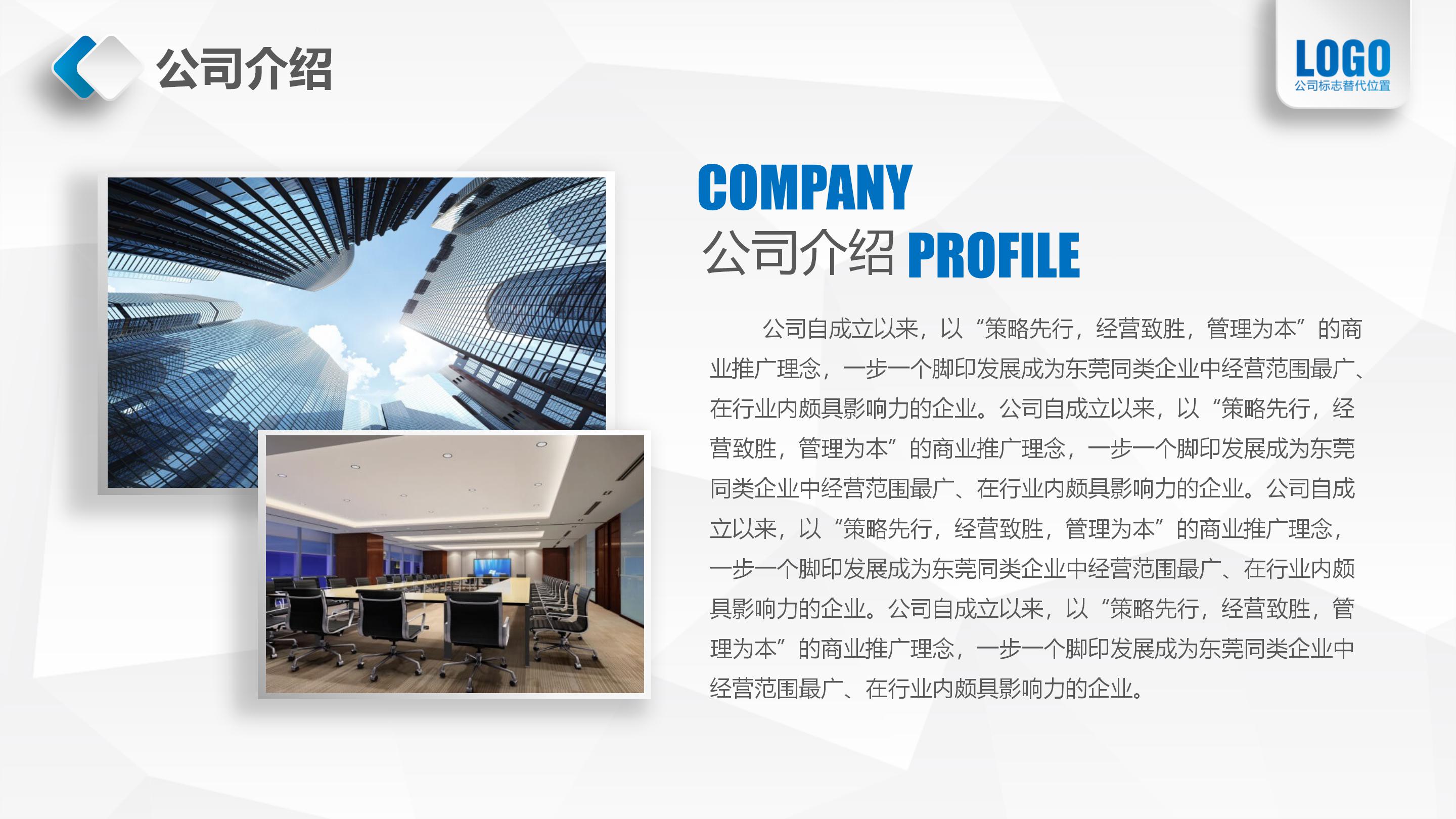 企业简介动画ppt模板