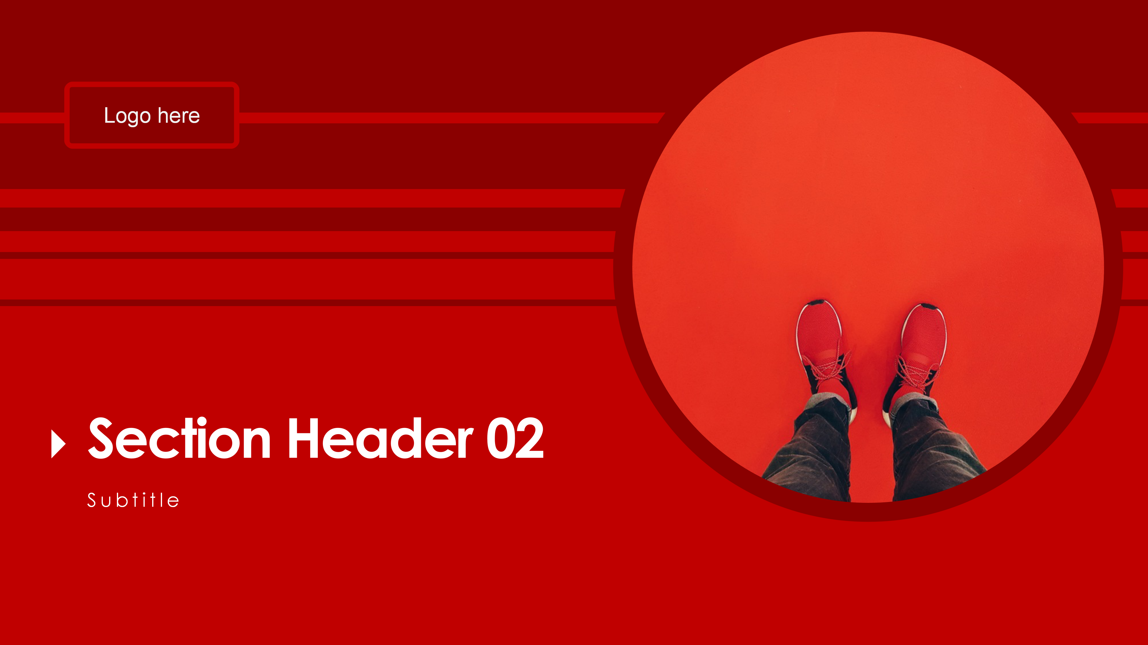 时尚欧美风红色精品PPT模板