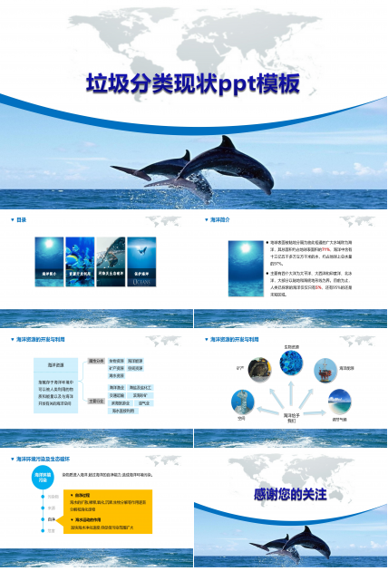 垃圾分类现状ppt模板