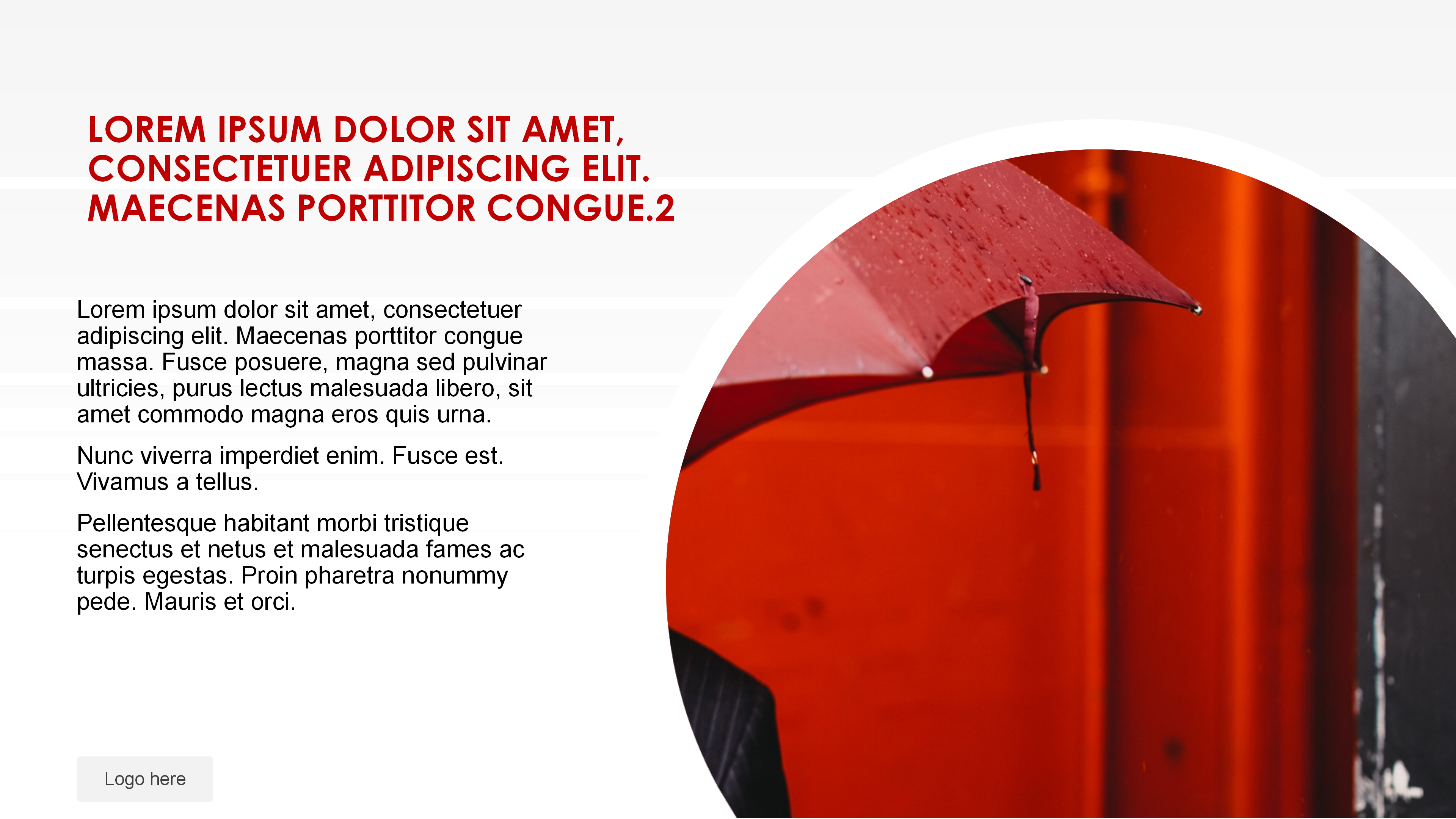 时尚欧美风红色精品PPT模板