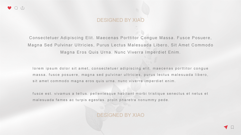 简洁文艺清新INS风PPT模板