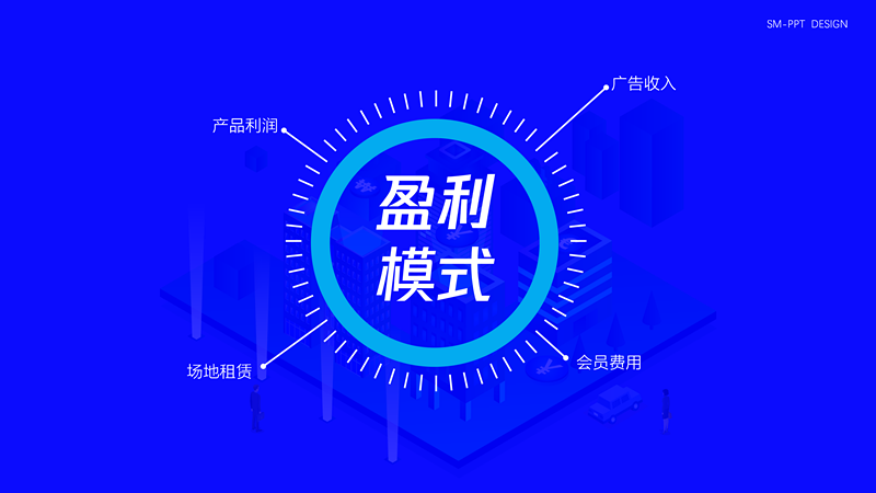 精品2.5D风格互联网计划书PPT模板