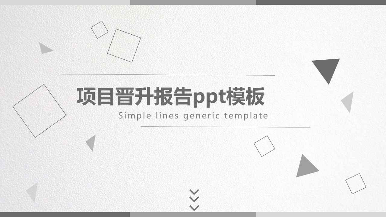 项目晋升报告ppt模板下载推荐