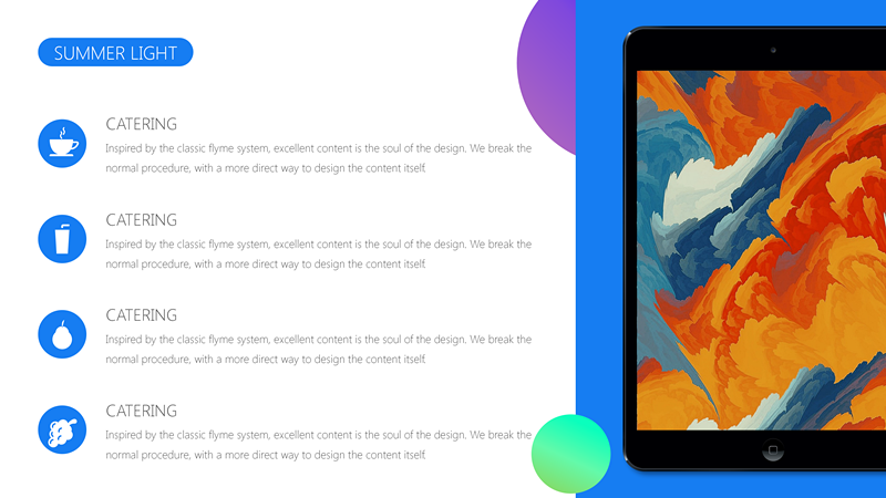 炫彩时尚活力PPT模板