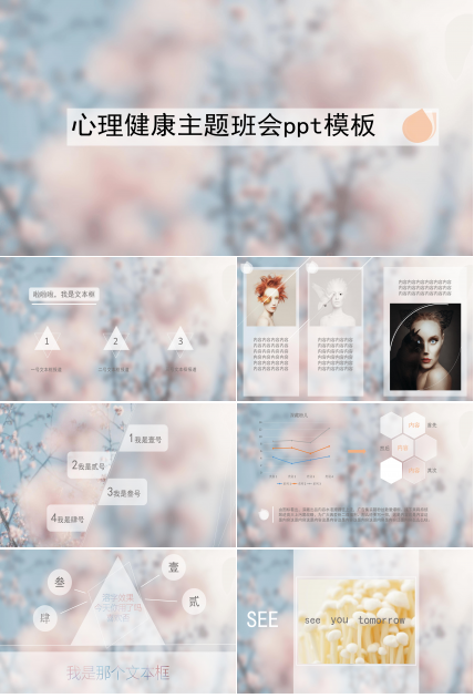 心理健康主题班会ppt模板