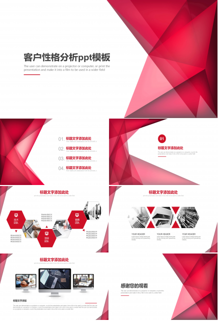 客户性格分析ppt模板