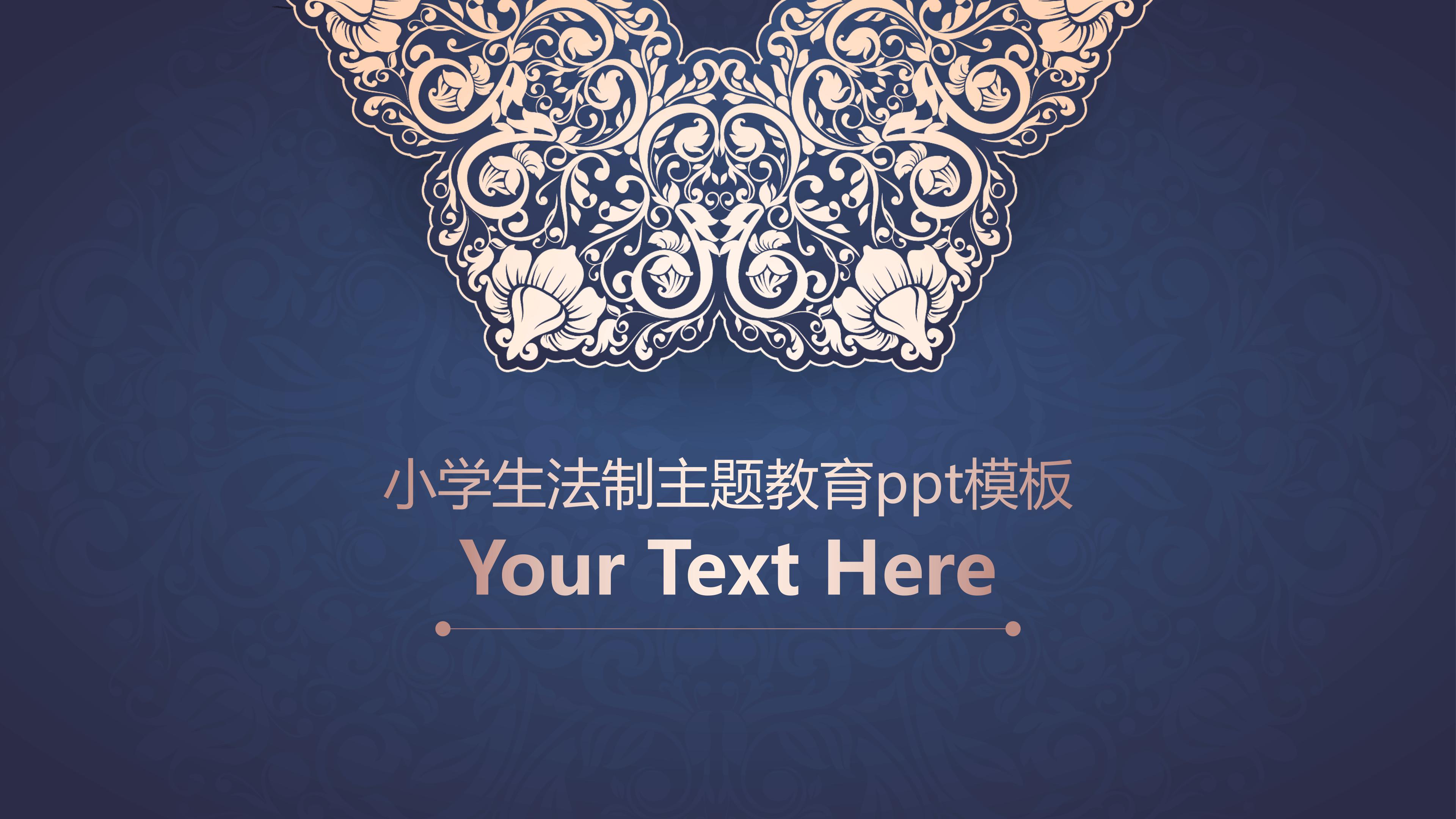 小学生法制主题教育ppt模板