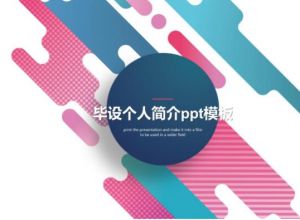 毕设个人简介ppt模板