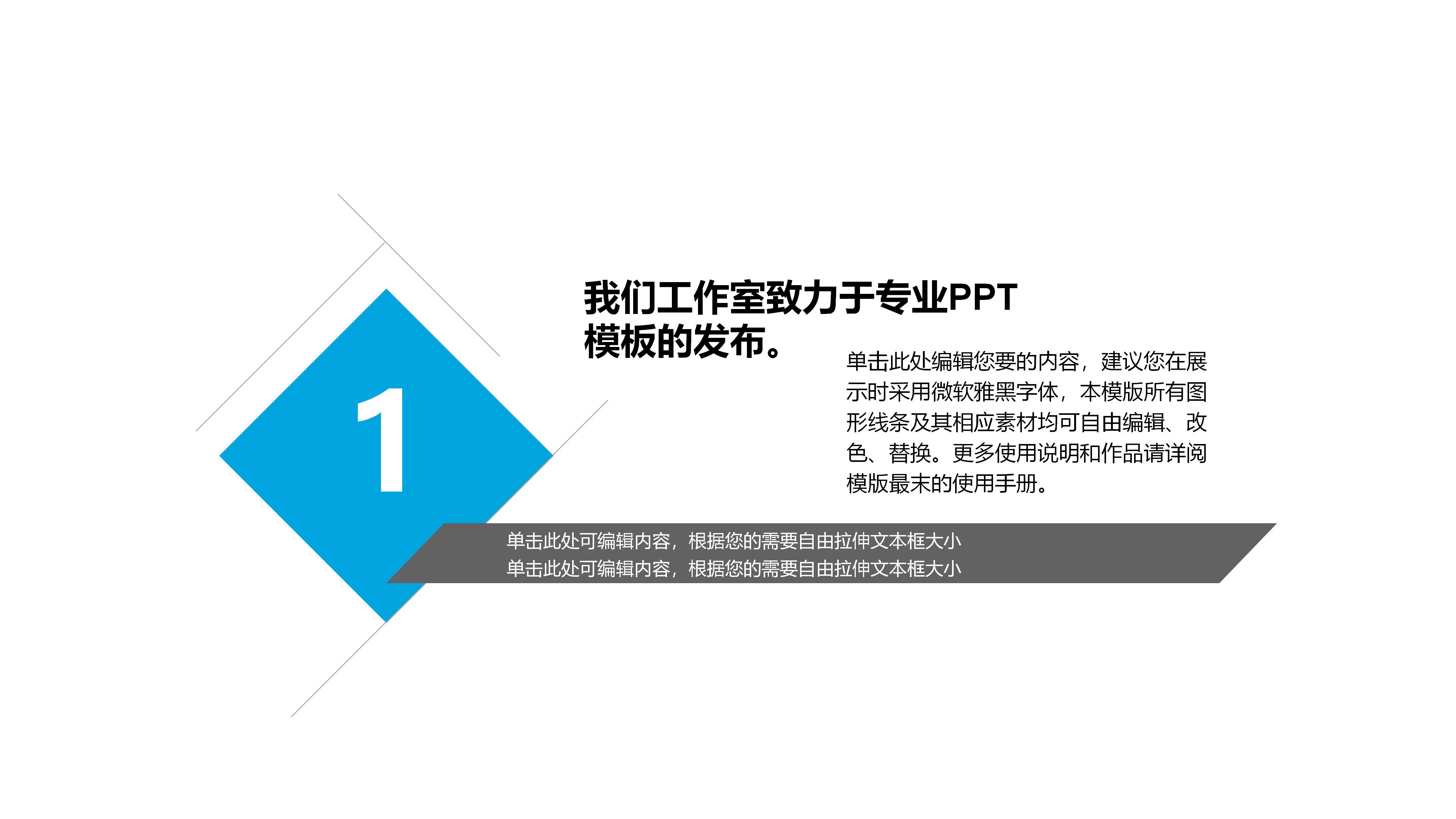 公路工程创业项目汇报ppt模板