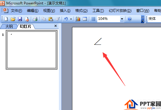 ppt2003怎么输入角度符号？