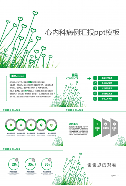 心内科病例汇报ppt模板