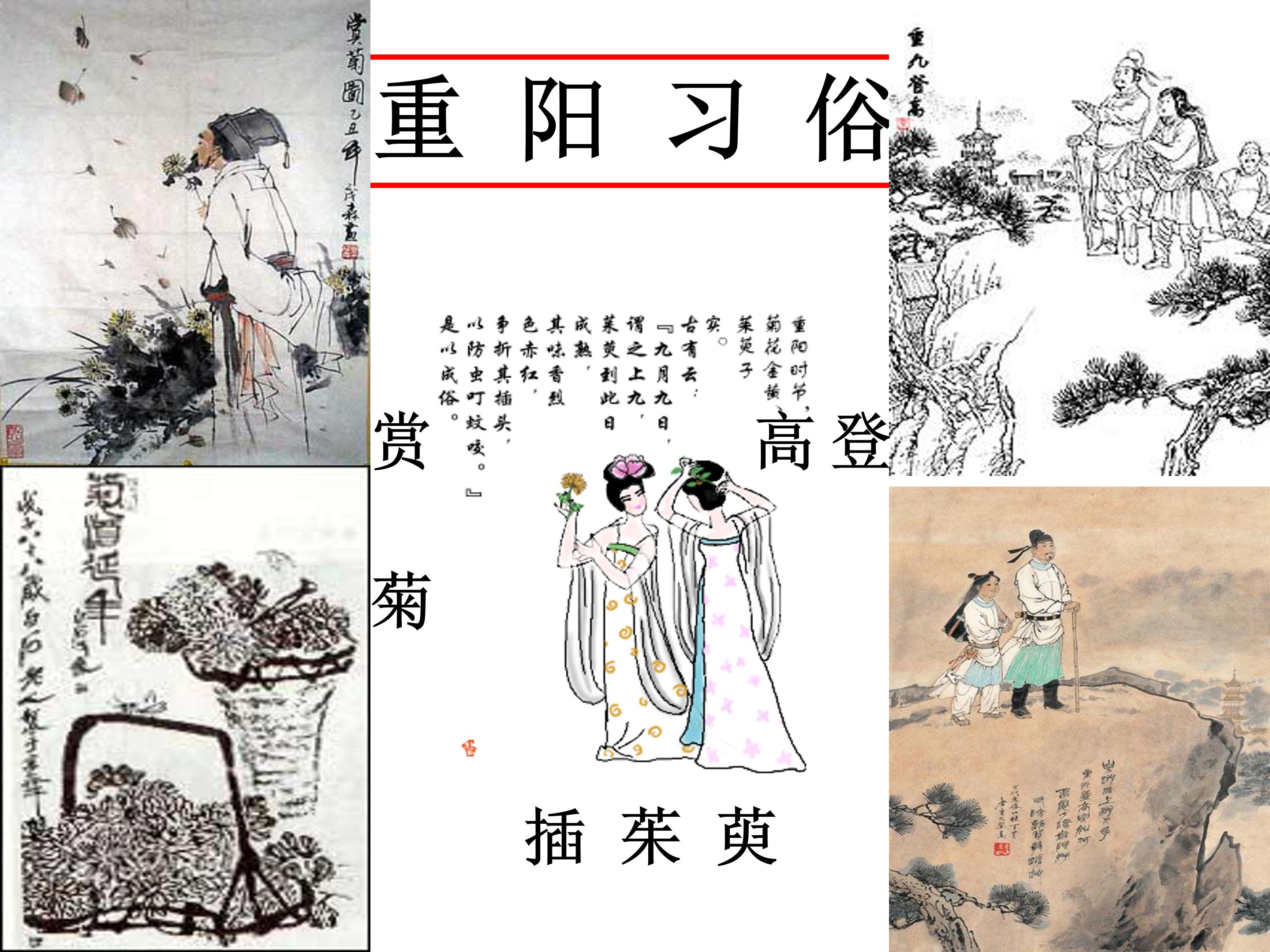 重阳节大学的主题班会ppt免费下载