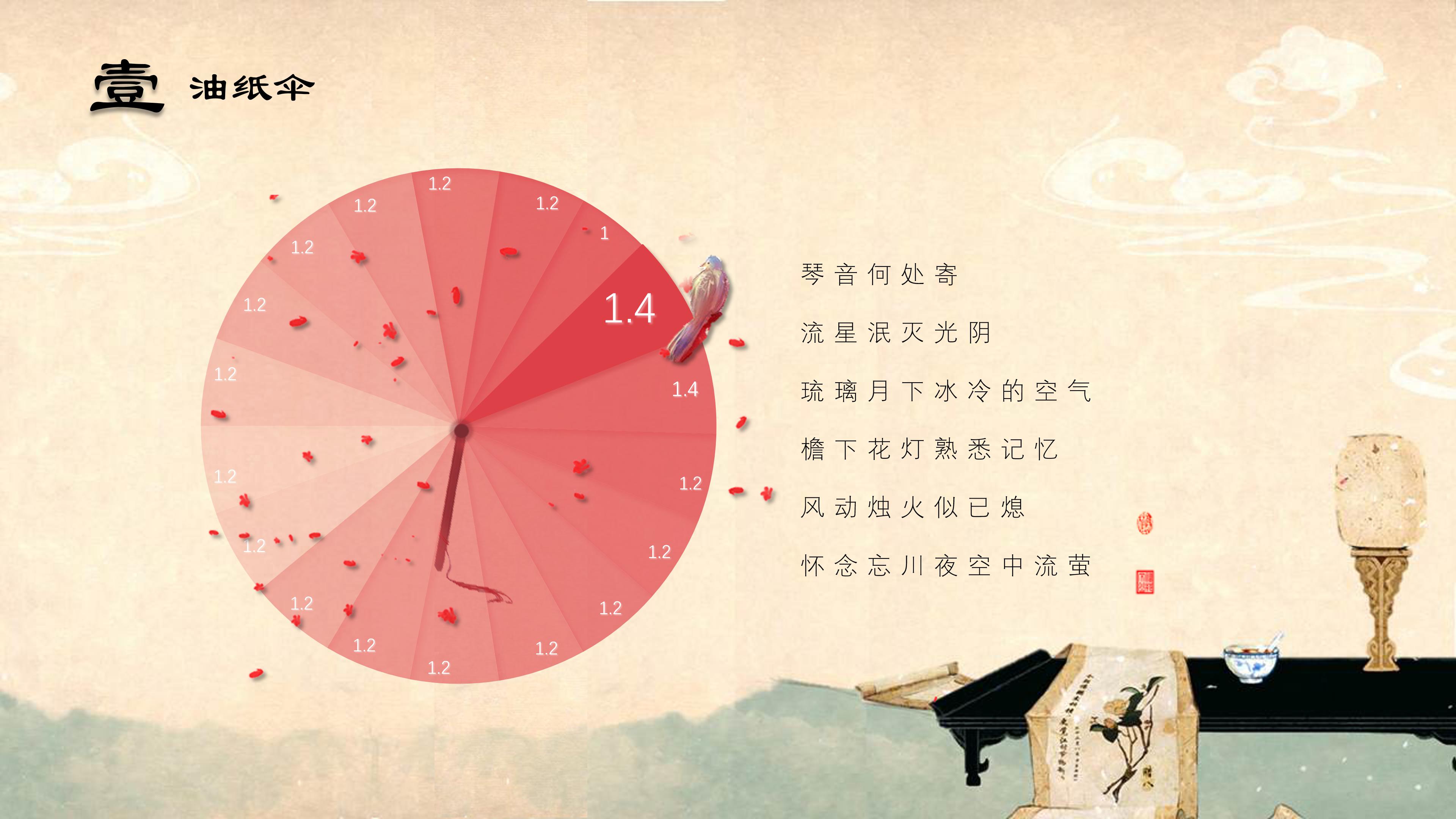 唯美古风ppt背景图片高清大图 