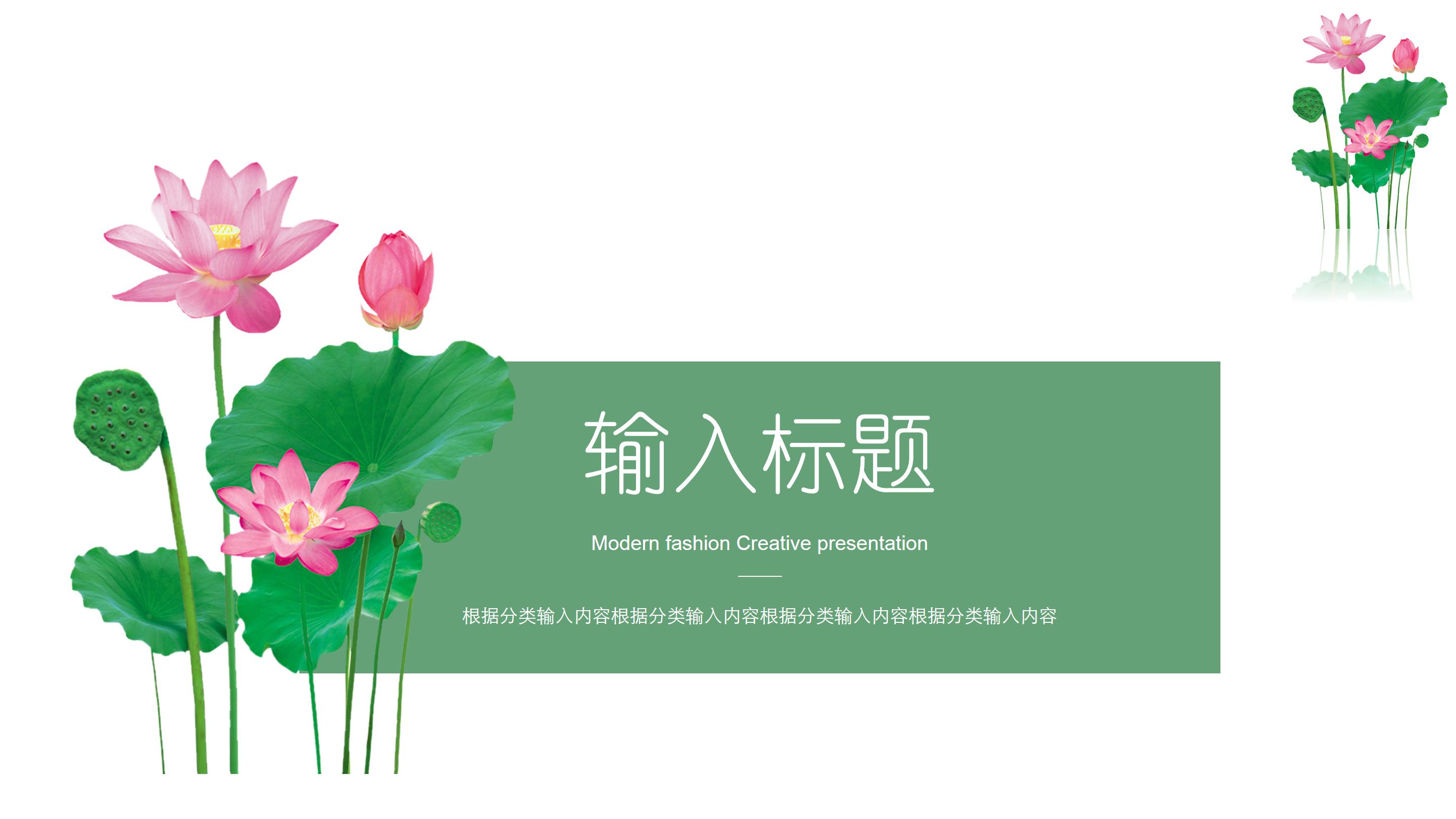 儿童美术课件荷花ppt课件 