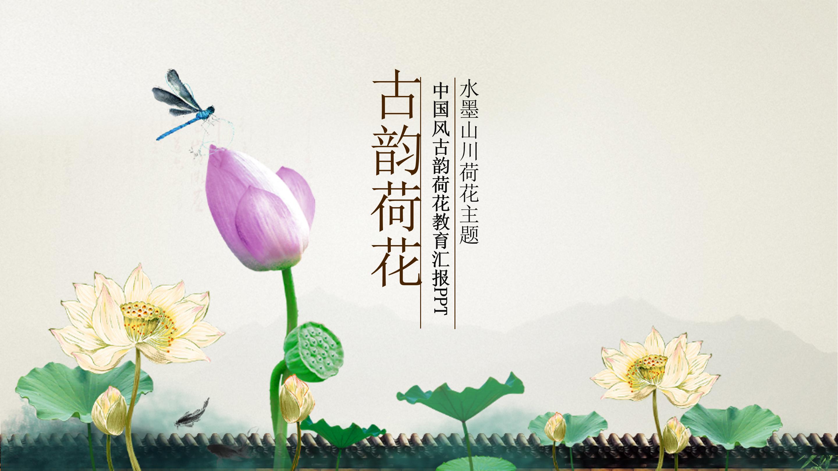 儿童美术课件荷花ppt课件 