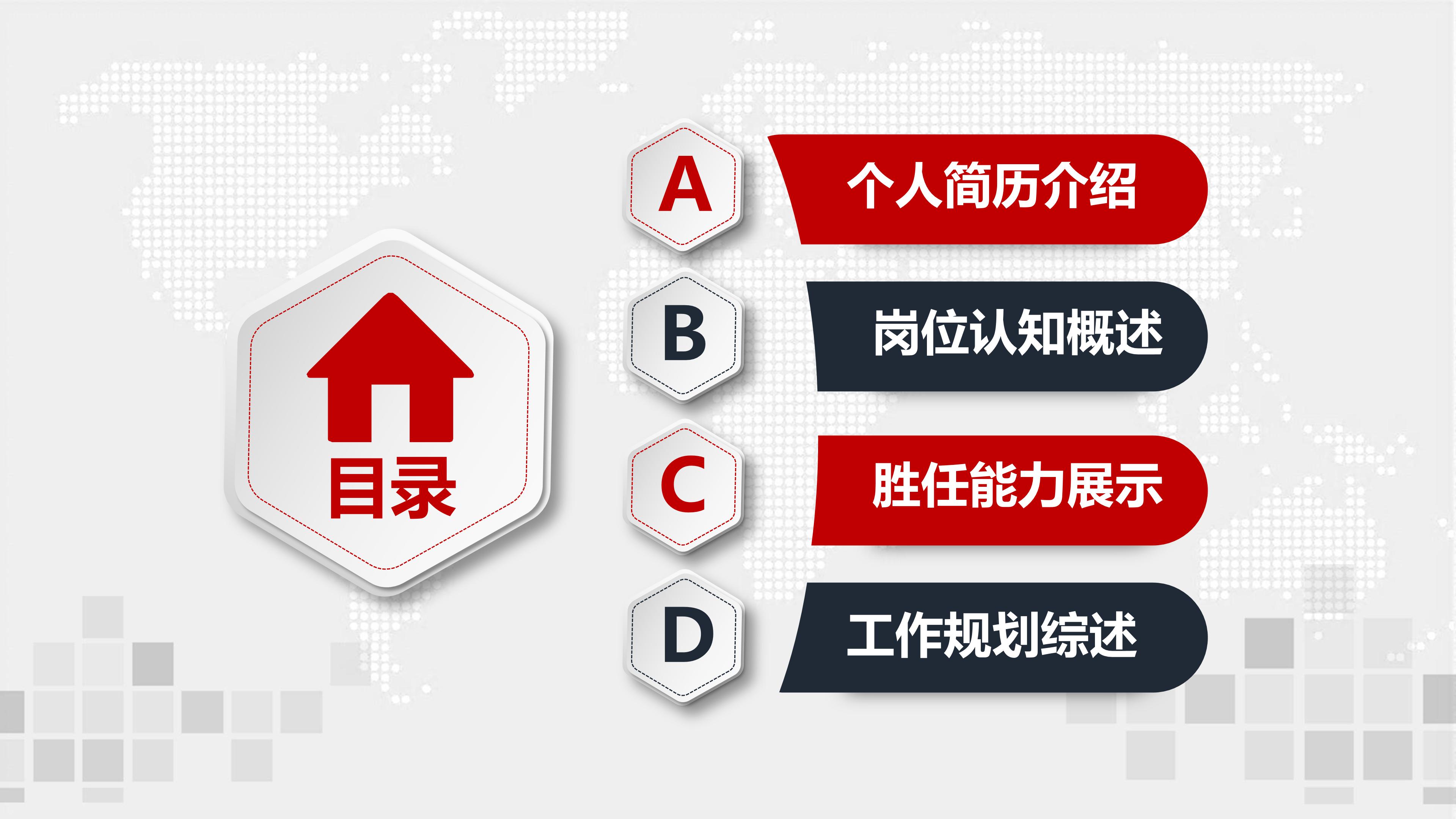 岗位内部竞聘ppt模板