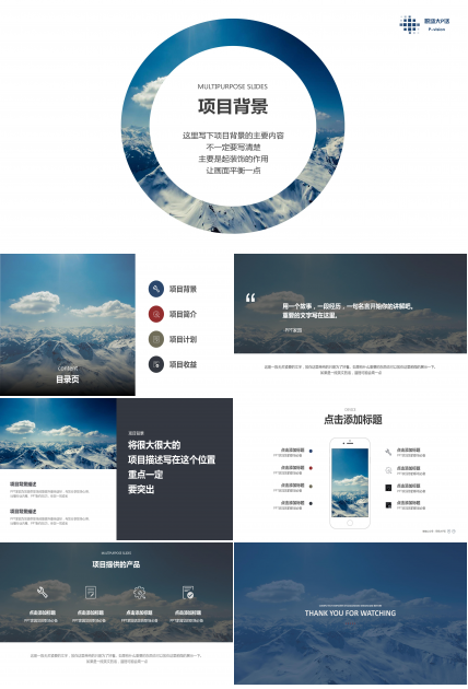 ppt调查报告商务模板