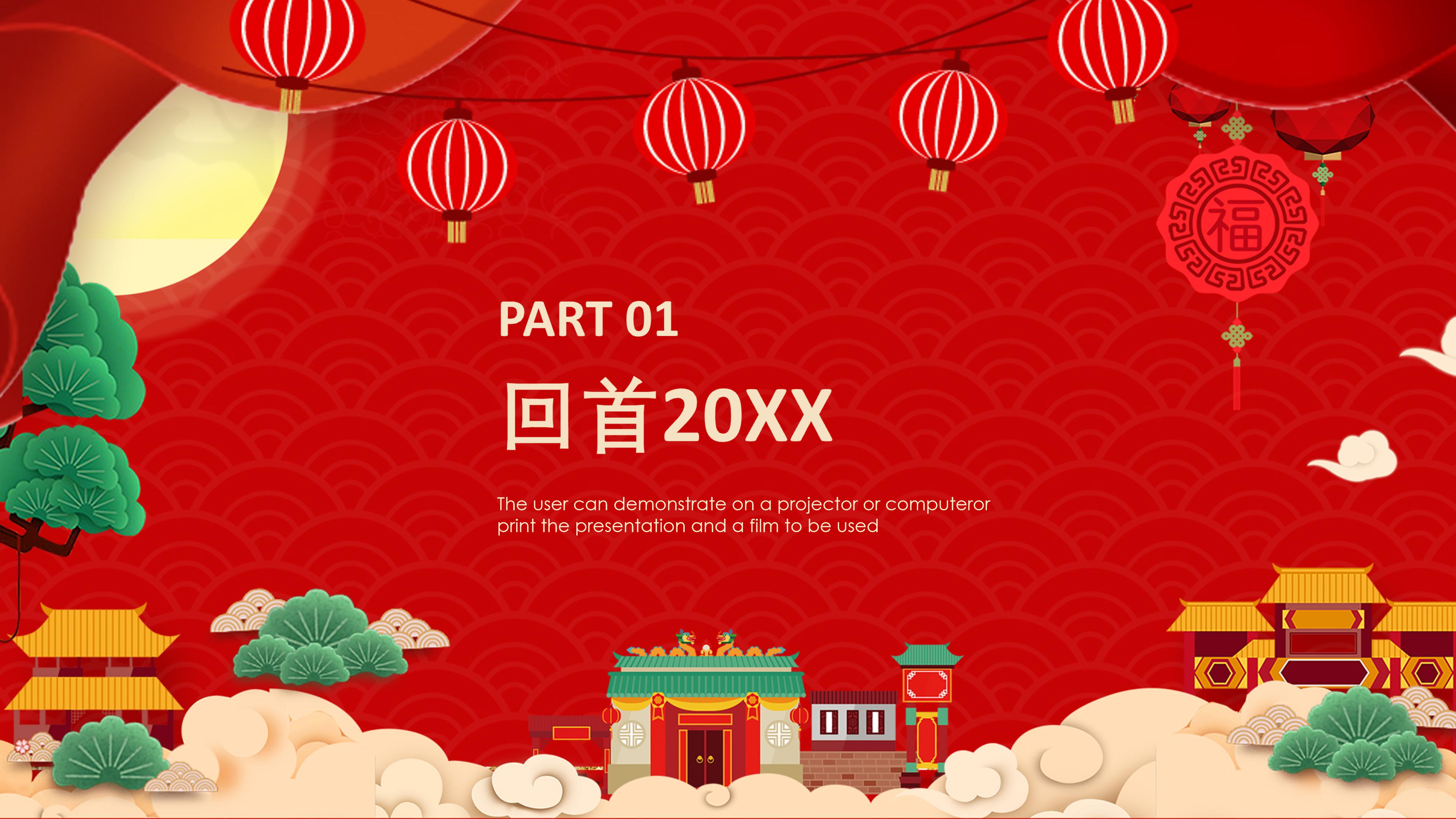 企业年终联欢晚会ppt模板