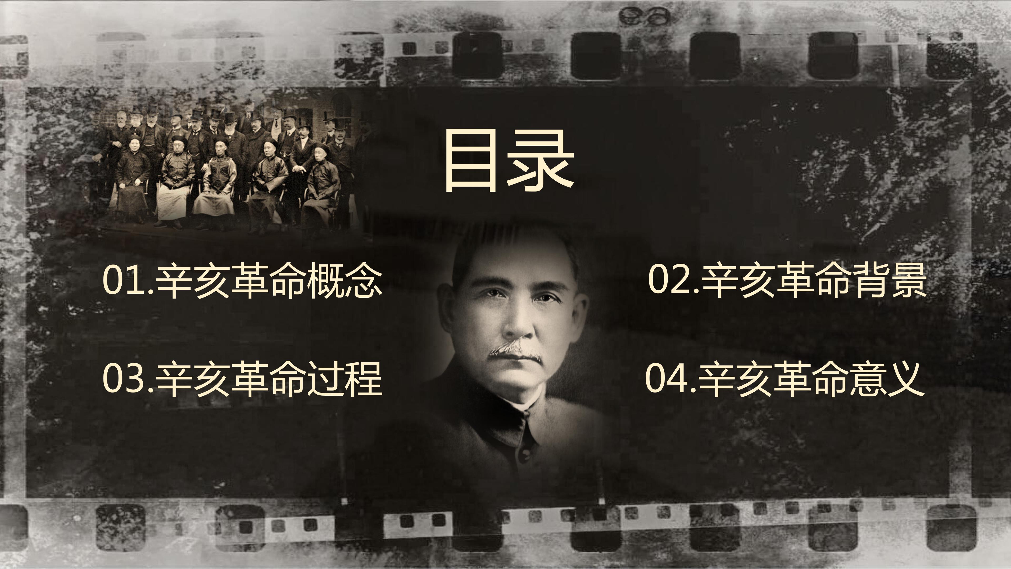 辛亥革命课件ppt模板