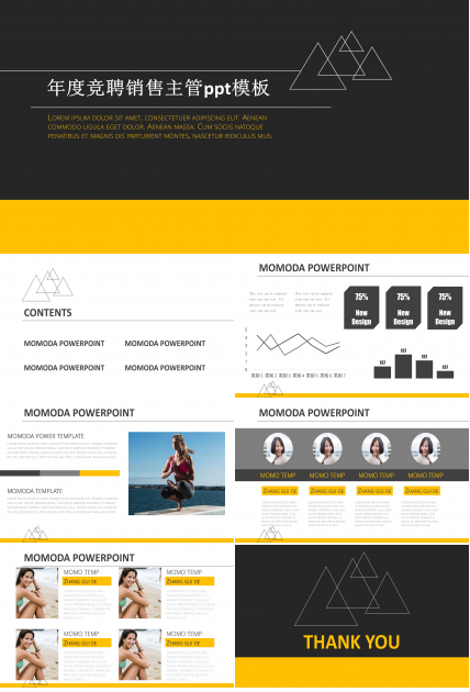 年度竞聘销售主管ppt模板