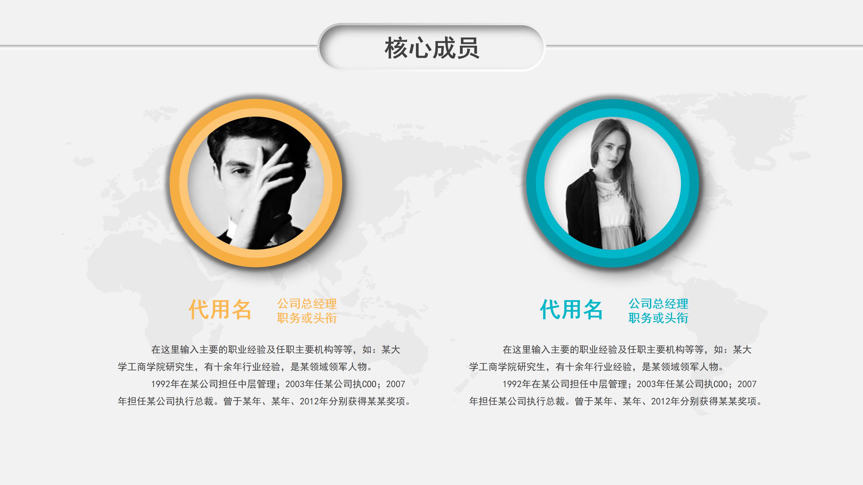 商业项目汇报计划书ppt模板