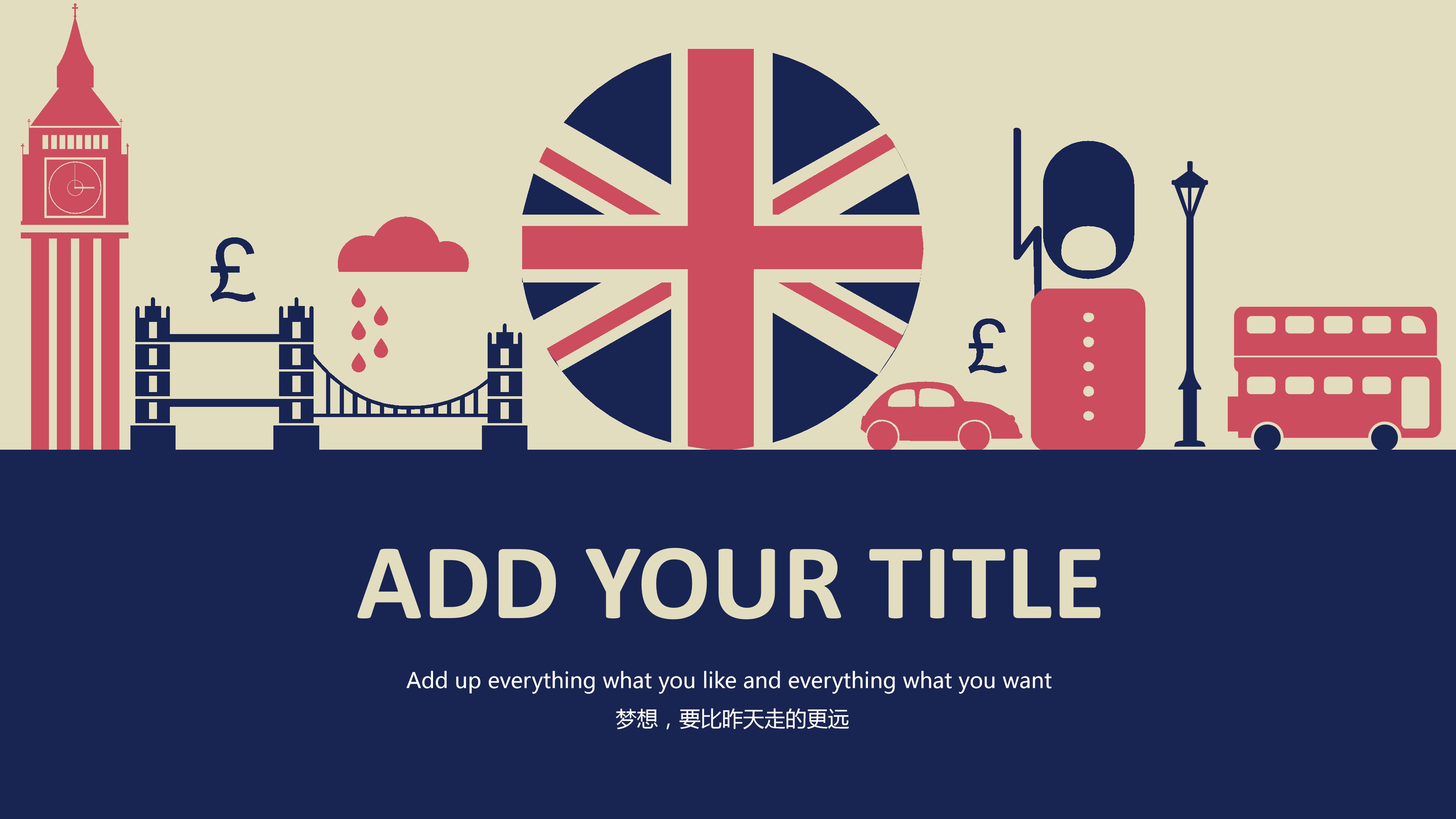 复古英伦风ppt模板