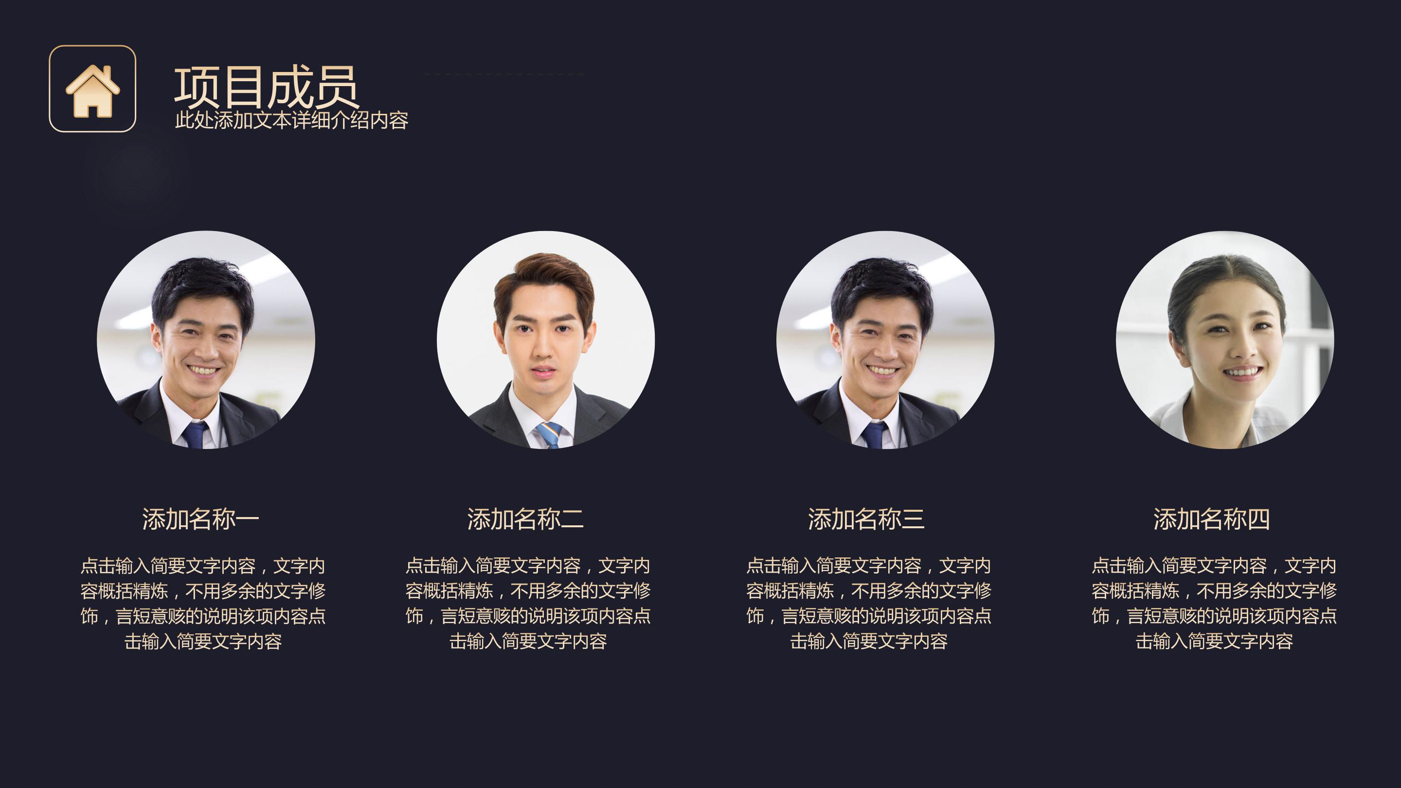 黑金商业计划书ppt模板