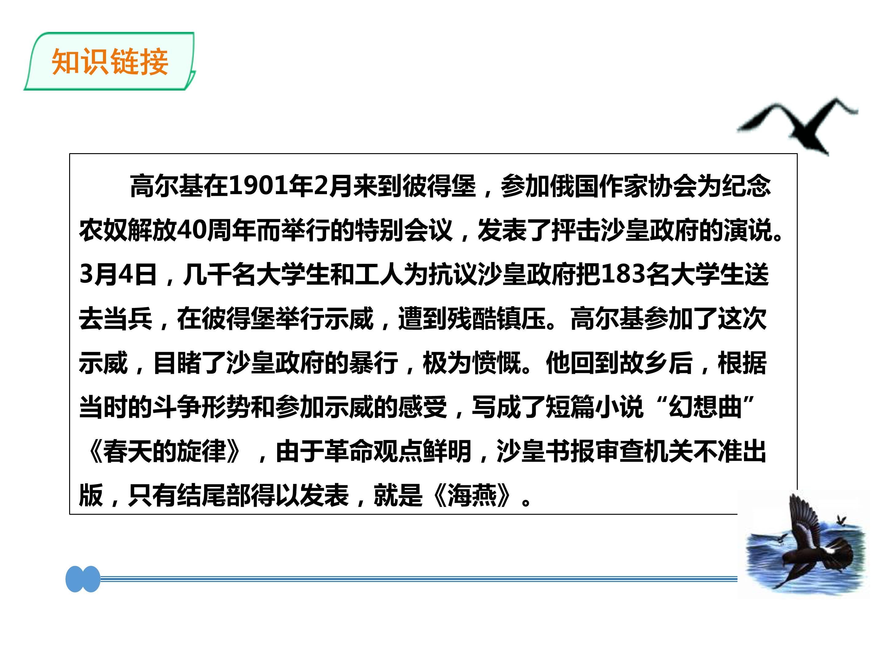 海燕课件ppt模板