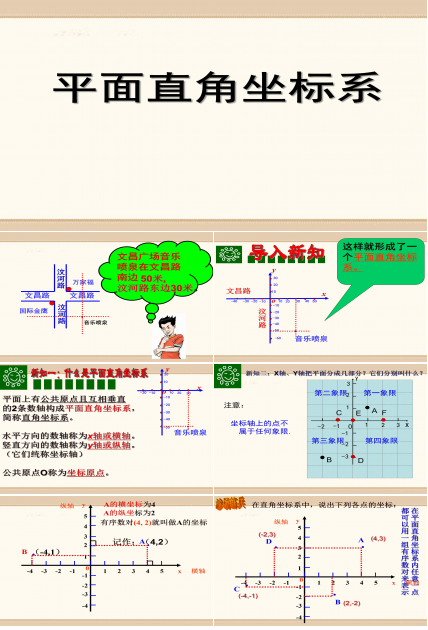平面直角坐标系的应用课件ppt 模板