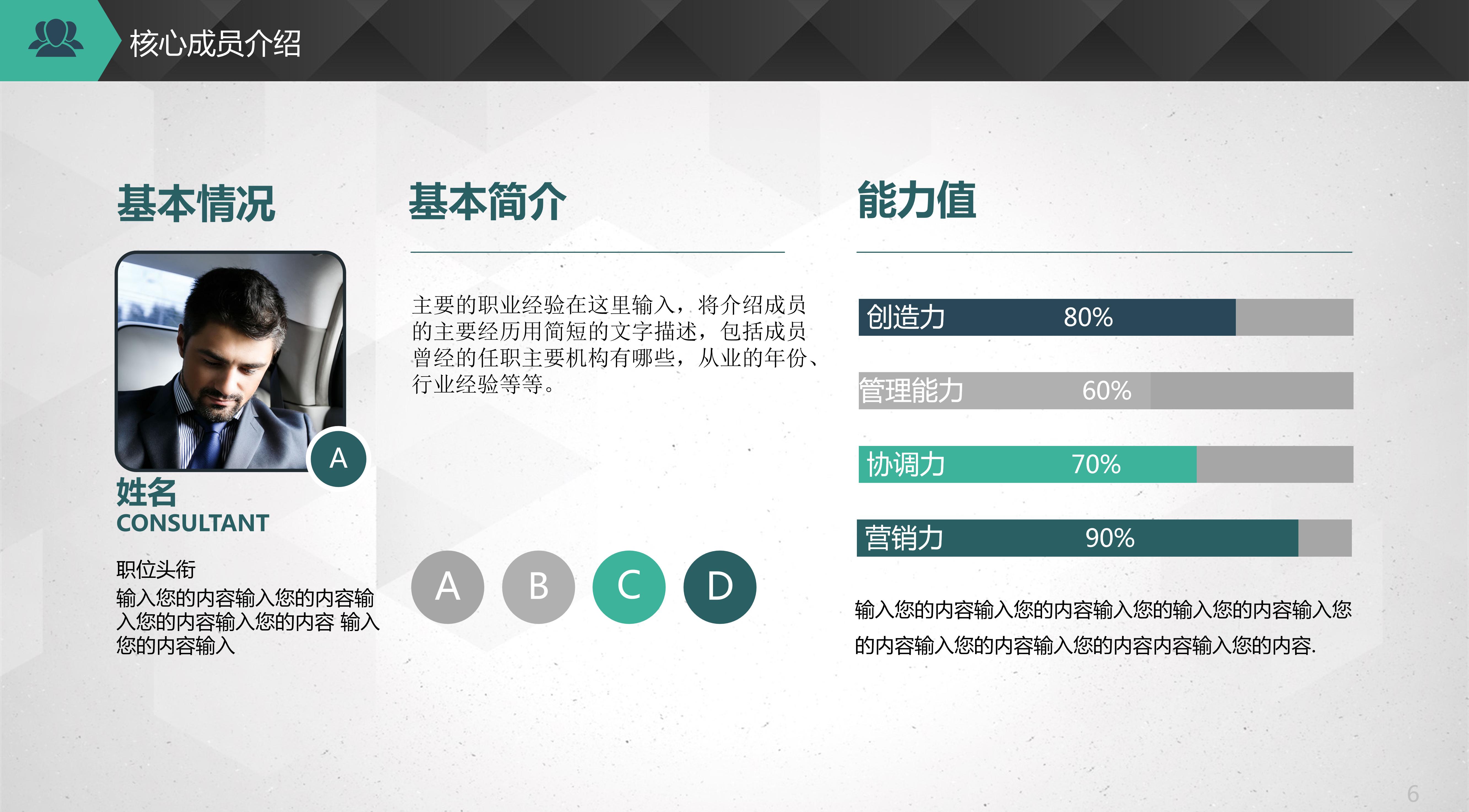 商业融资创业计划书ppt范文模板