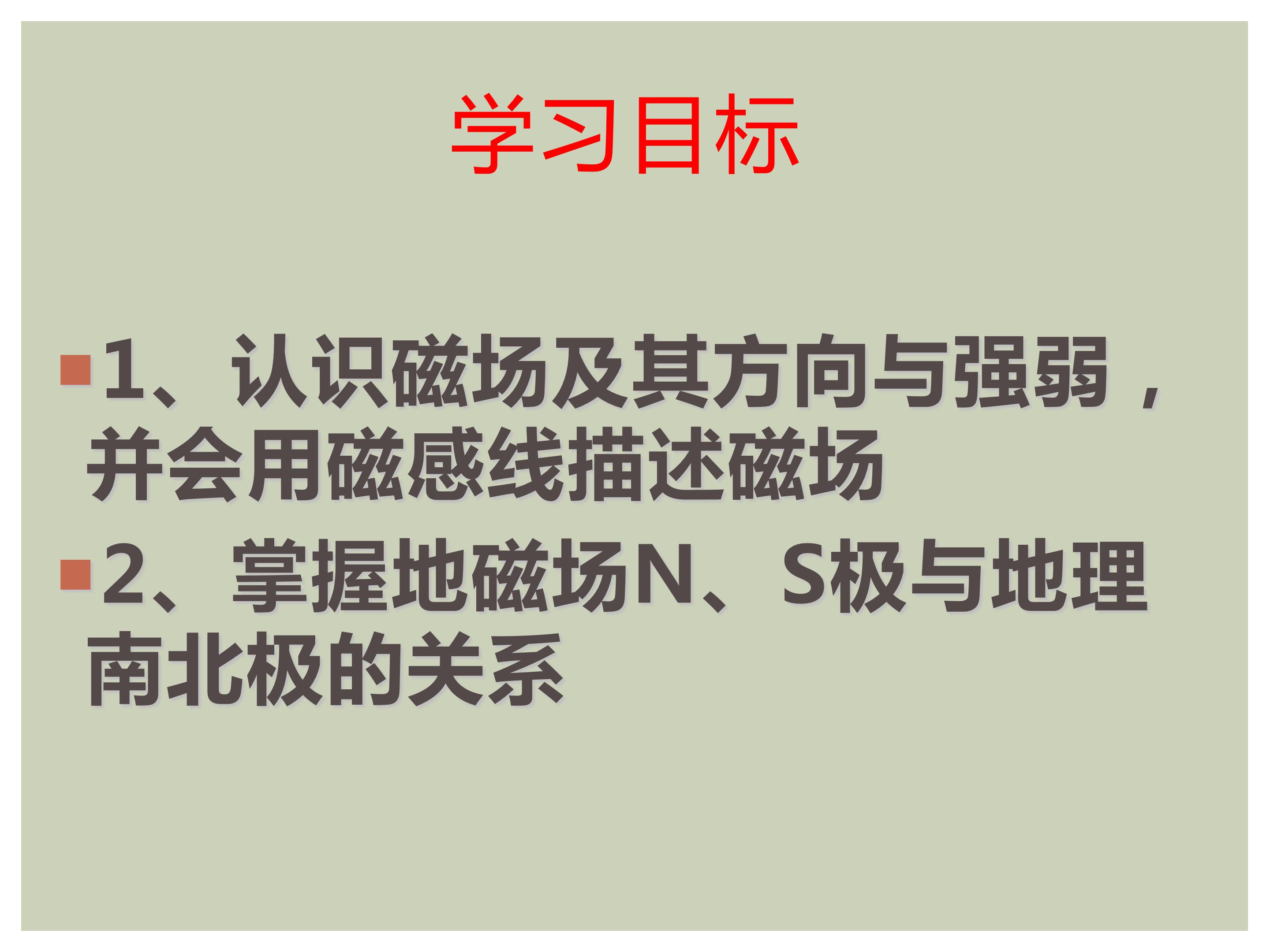 九年级物理磁现象磁场课件ppt模板 