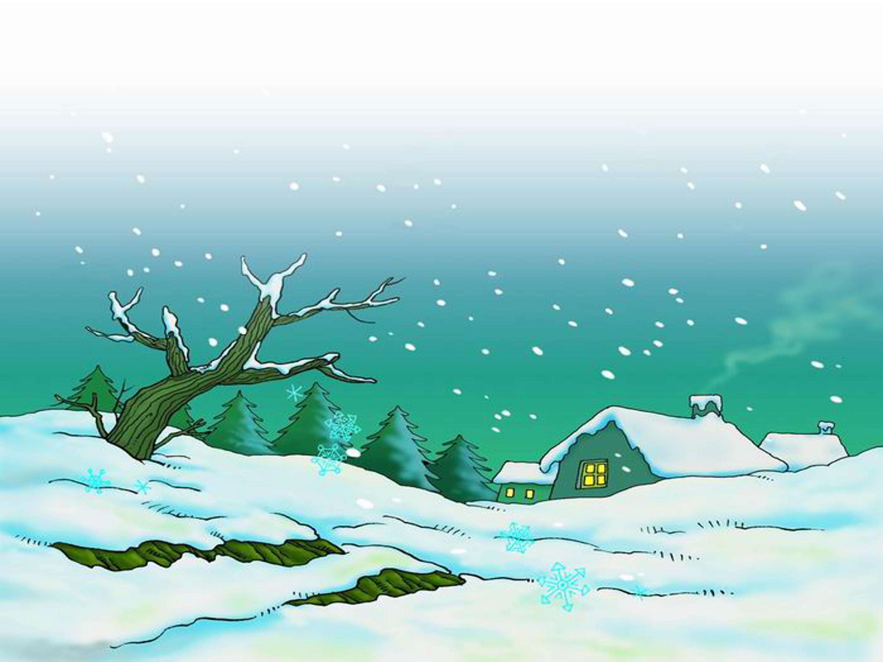 雪孩子ppt课件模板