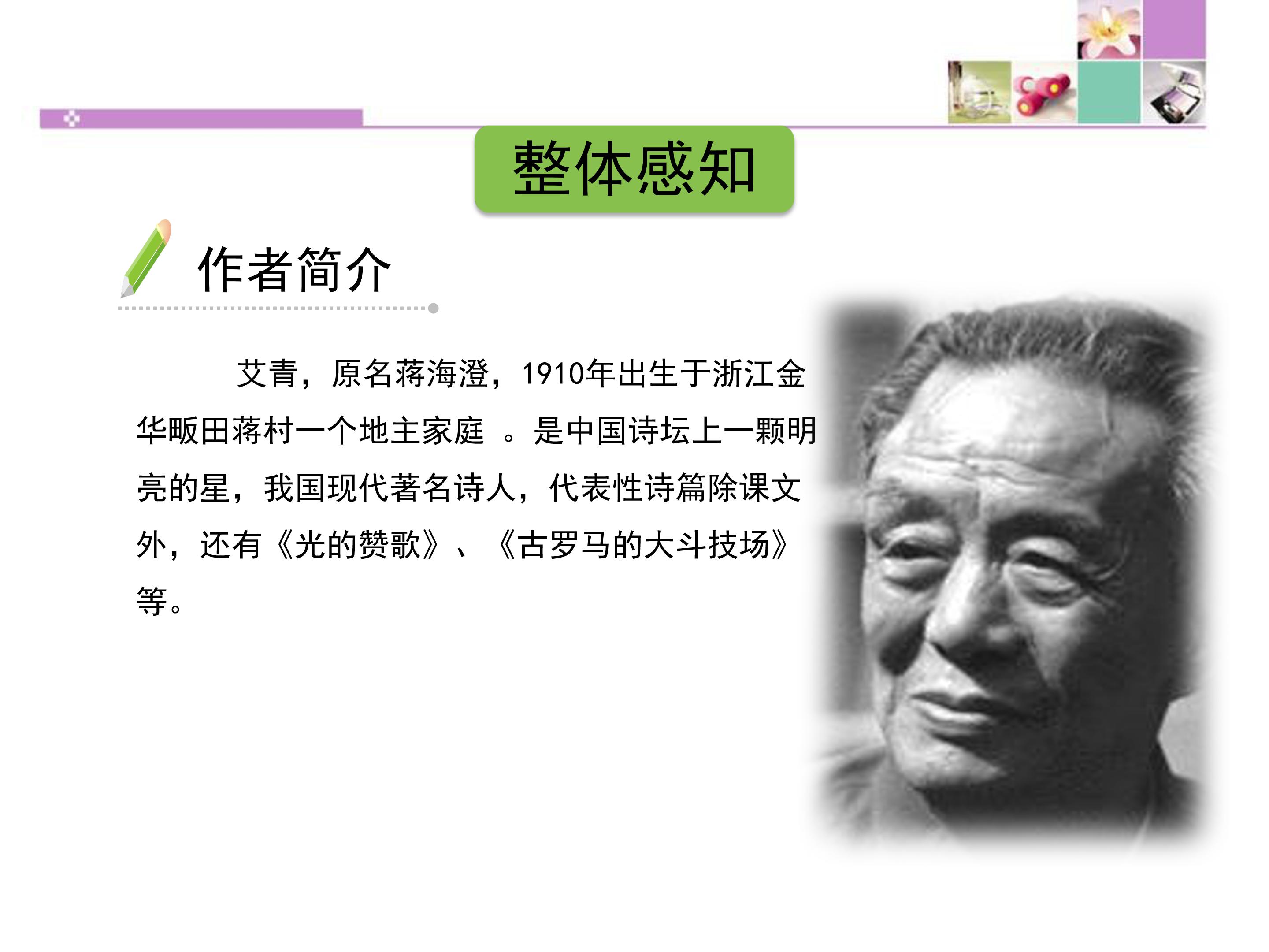 大堰河我的保姆ppt模板