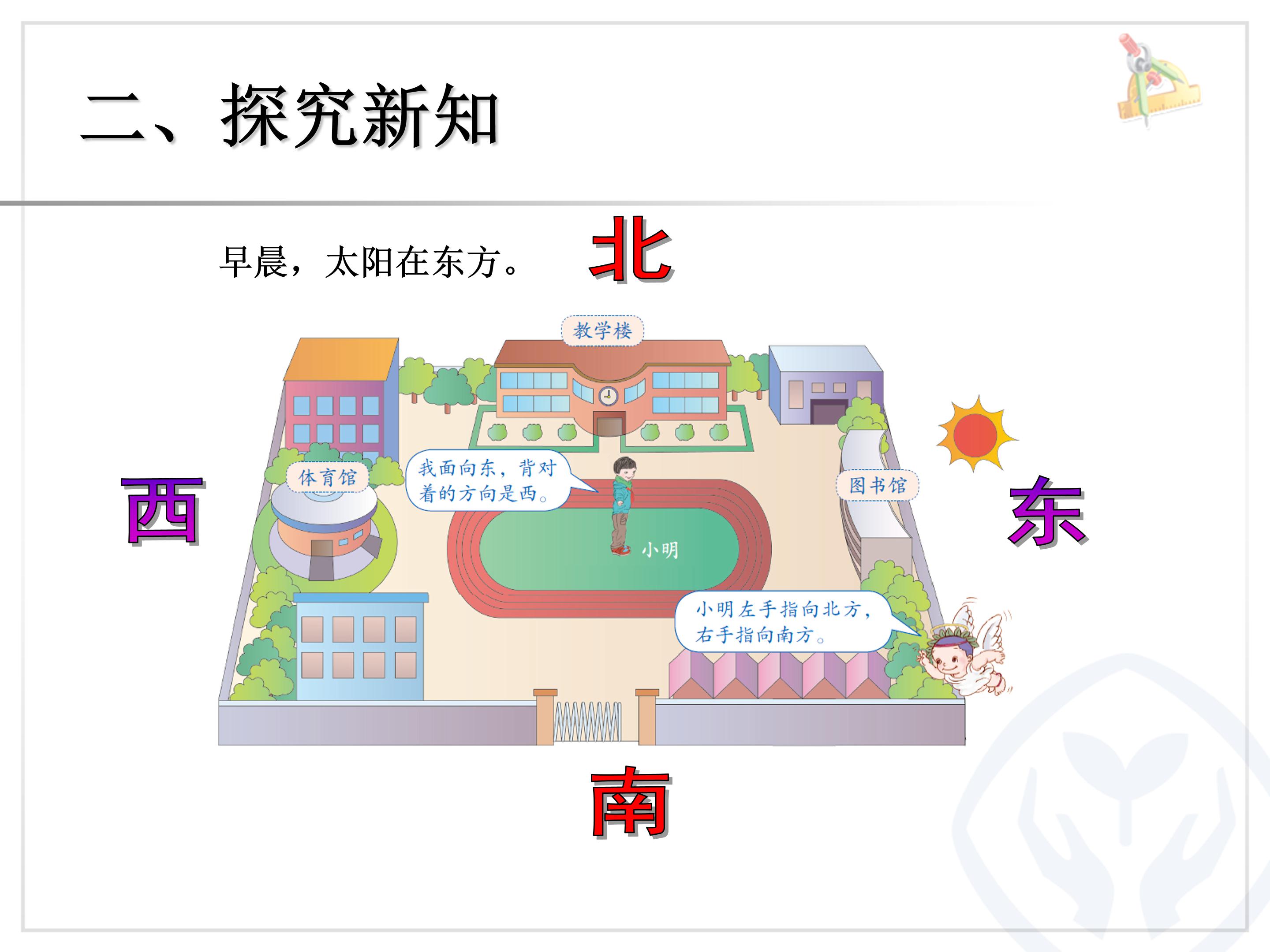 四年级数学下册位置与方向ppt模板