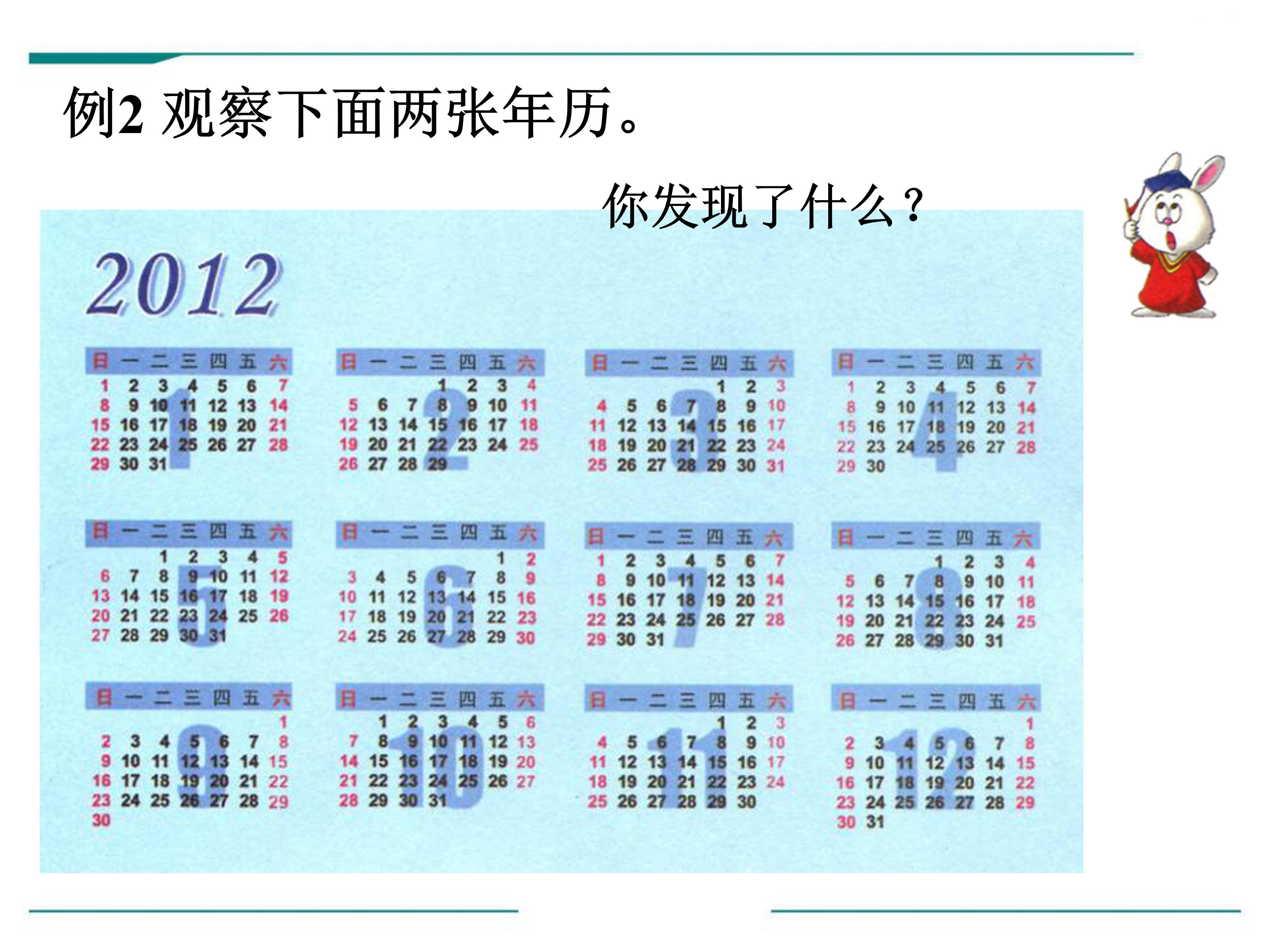 认识年月日ppt模板